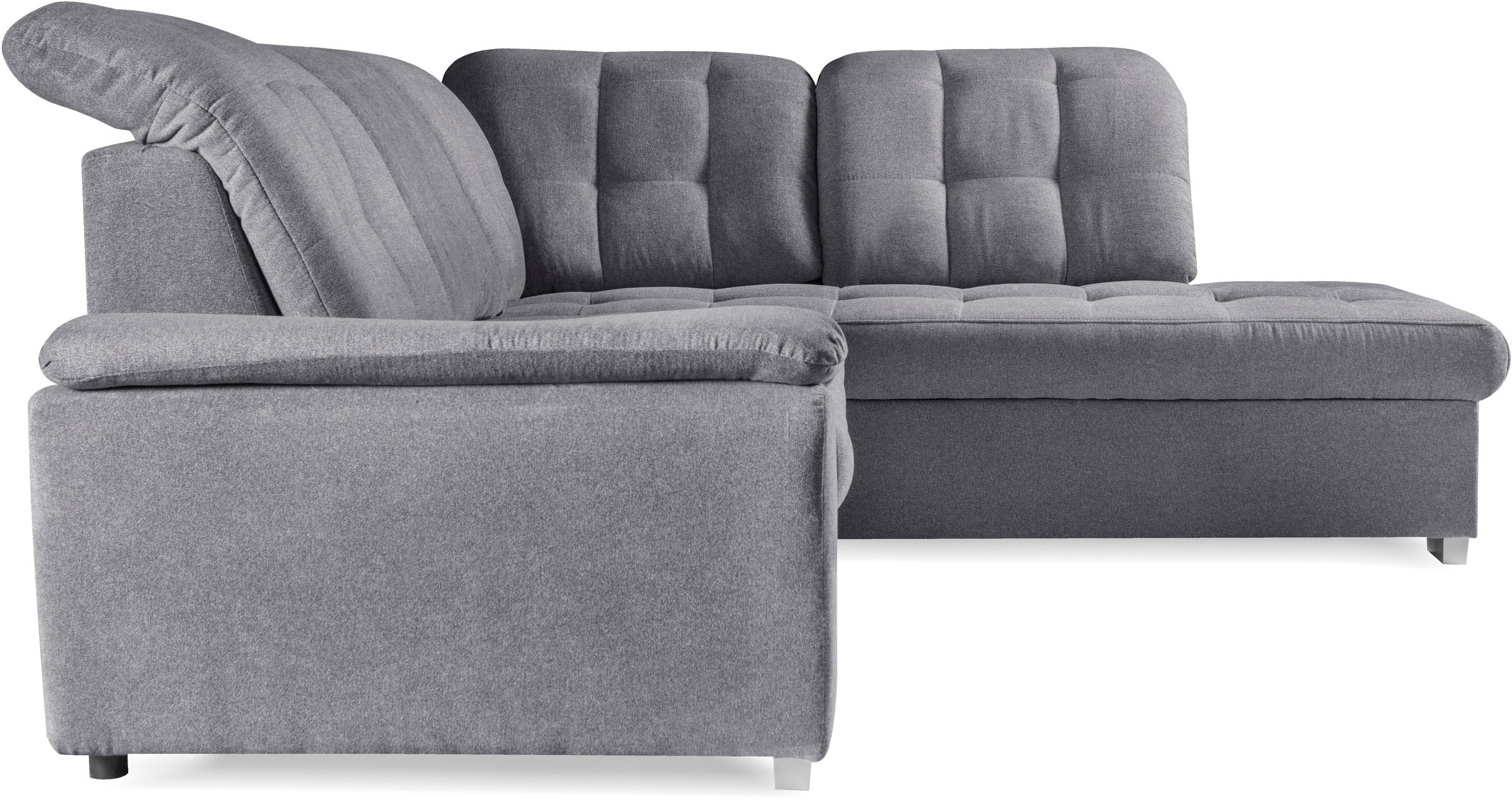 WERK2 Ecksofa »Brindisi, bequem und komfortabel, L-Form«, mit verstellbaren Kopfteilen, Bettfunktion & Bettkasten