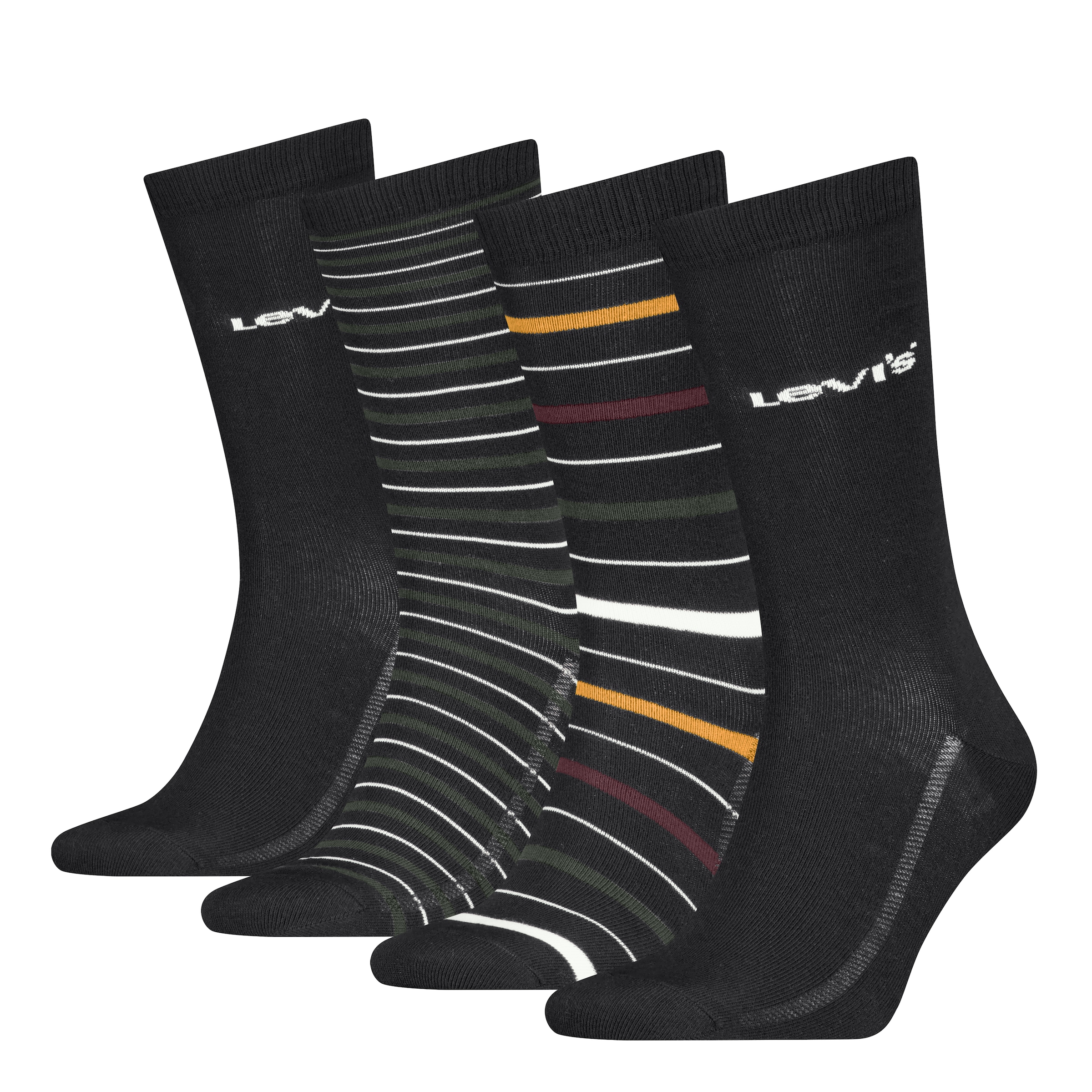 Levis Socken "LEVIS REG CUT STRIPE GIFTBOX 4P", (4er Pack) günstig online kaufen