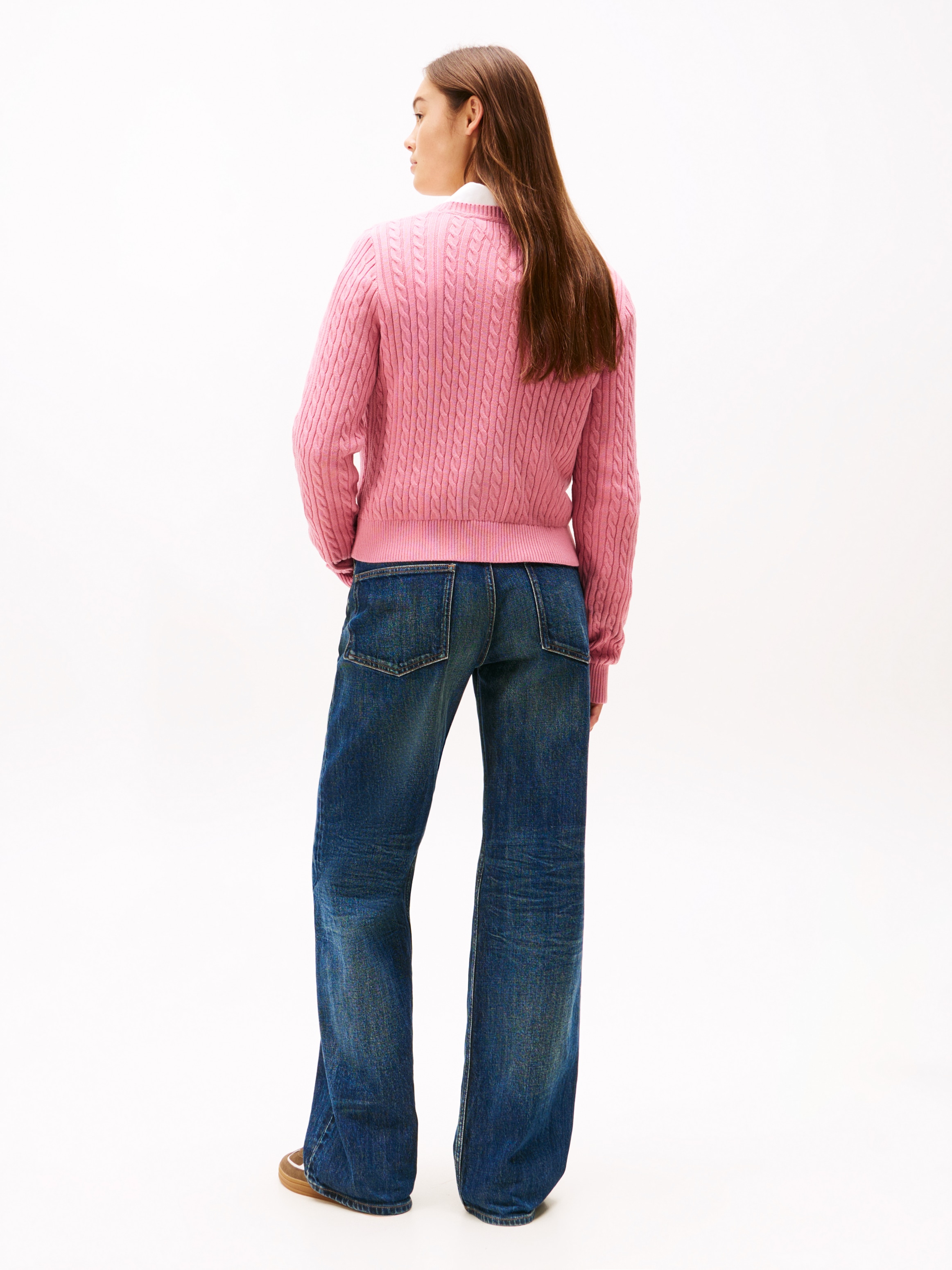 Tommy Jeans Strickpullover »TJW CABLE ESSENTIAL SWEATER«, mit Zopfmuster