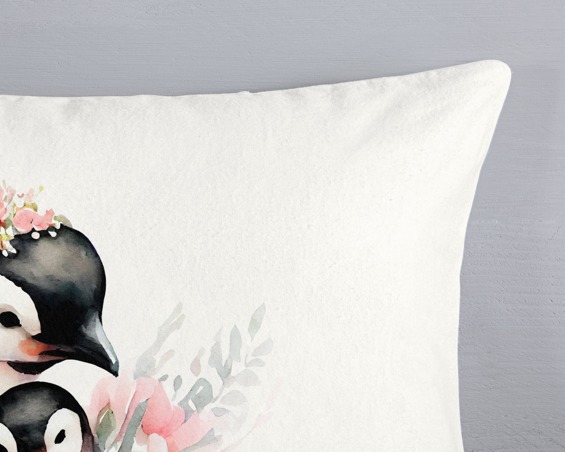 good morning Kinderbettwäsche »Penny« 2 Stk. tlg. Flanell Biber, 135x200, Warm, Reißverschluss, Wende, Mädchen, Pinguin