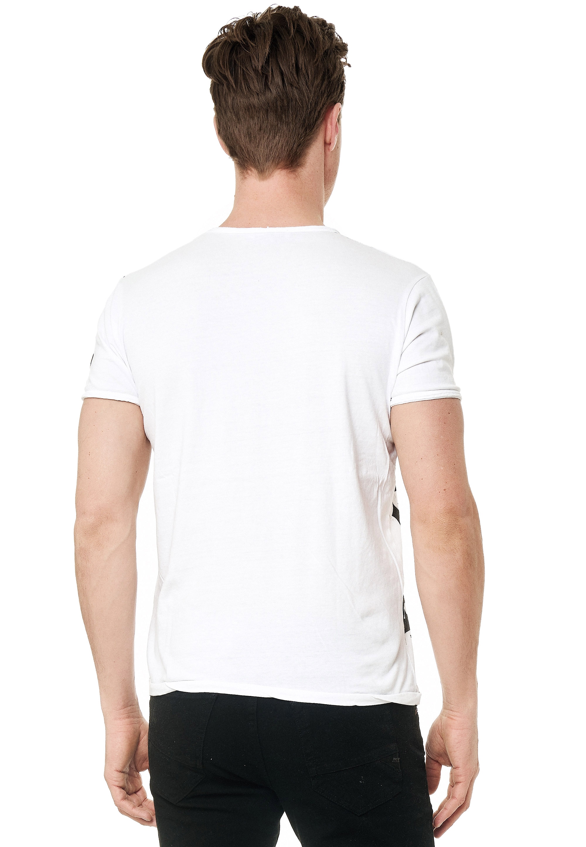 Rusty Neal T-Shirt, mit Adler-Print