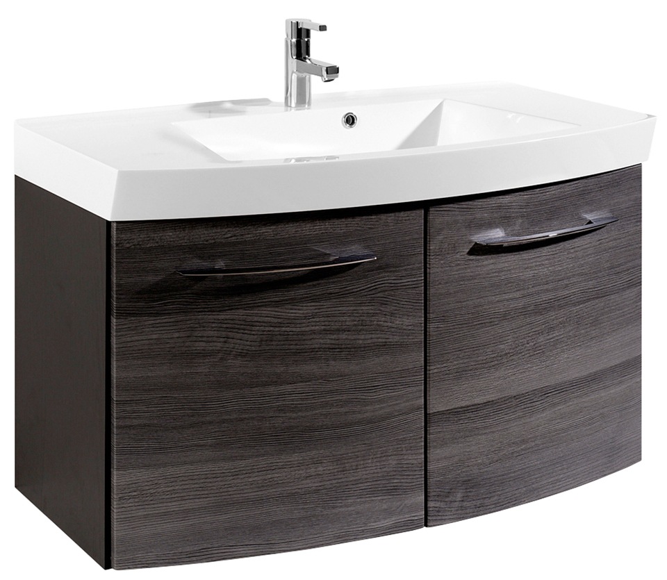 welltime Badmöbel-Set »Florida«, (2 St.), Waschplatz Breite 100 cm und Spiegelschrank