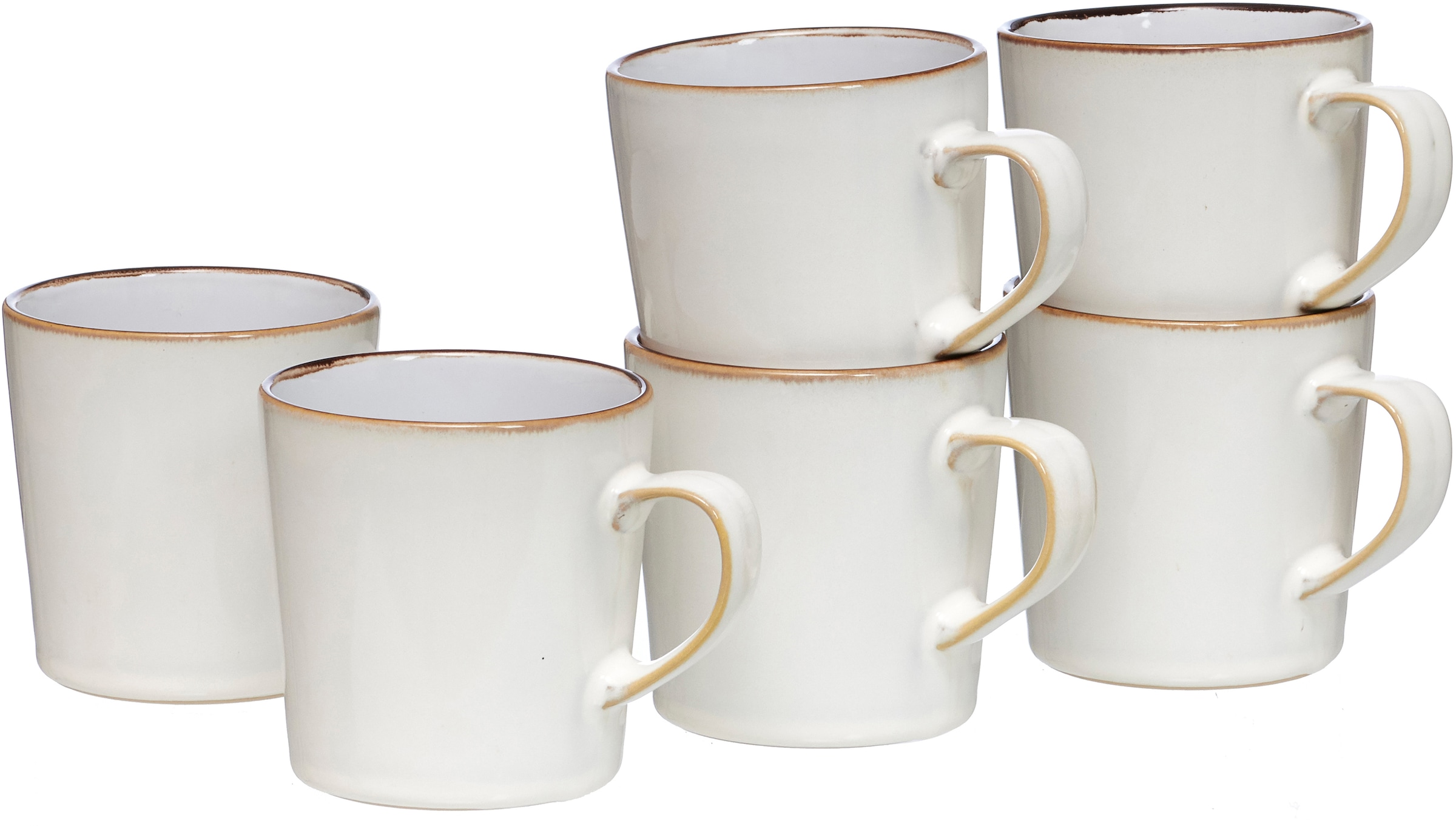 Ritzenhoff & Breker Becher "Kaffeebecher-Set Visby 6tlg, Weiß" 6-teilig günstig online kaufen