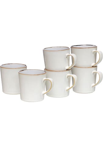 Becher »Kaffeebecher-Set Visby 6tlg, Weiß«, (Set, 6 tlg., Das Set besteht aus 6...