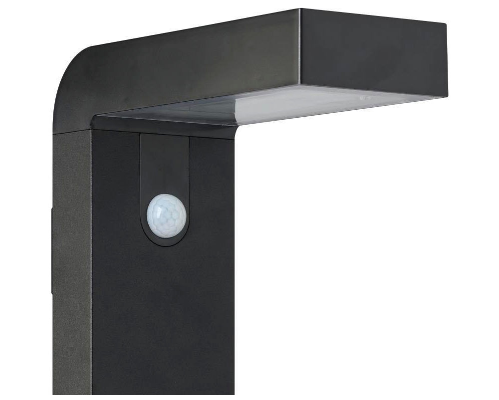 EGLO Wandleuchte »BARACCONI«, 18 flammig, Leuchtmittel LED-Modul | LED wechselbar, Solarlampe mit Bewegungsmelder, Dämmerungssensor, solar, schwarz, IP44