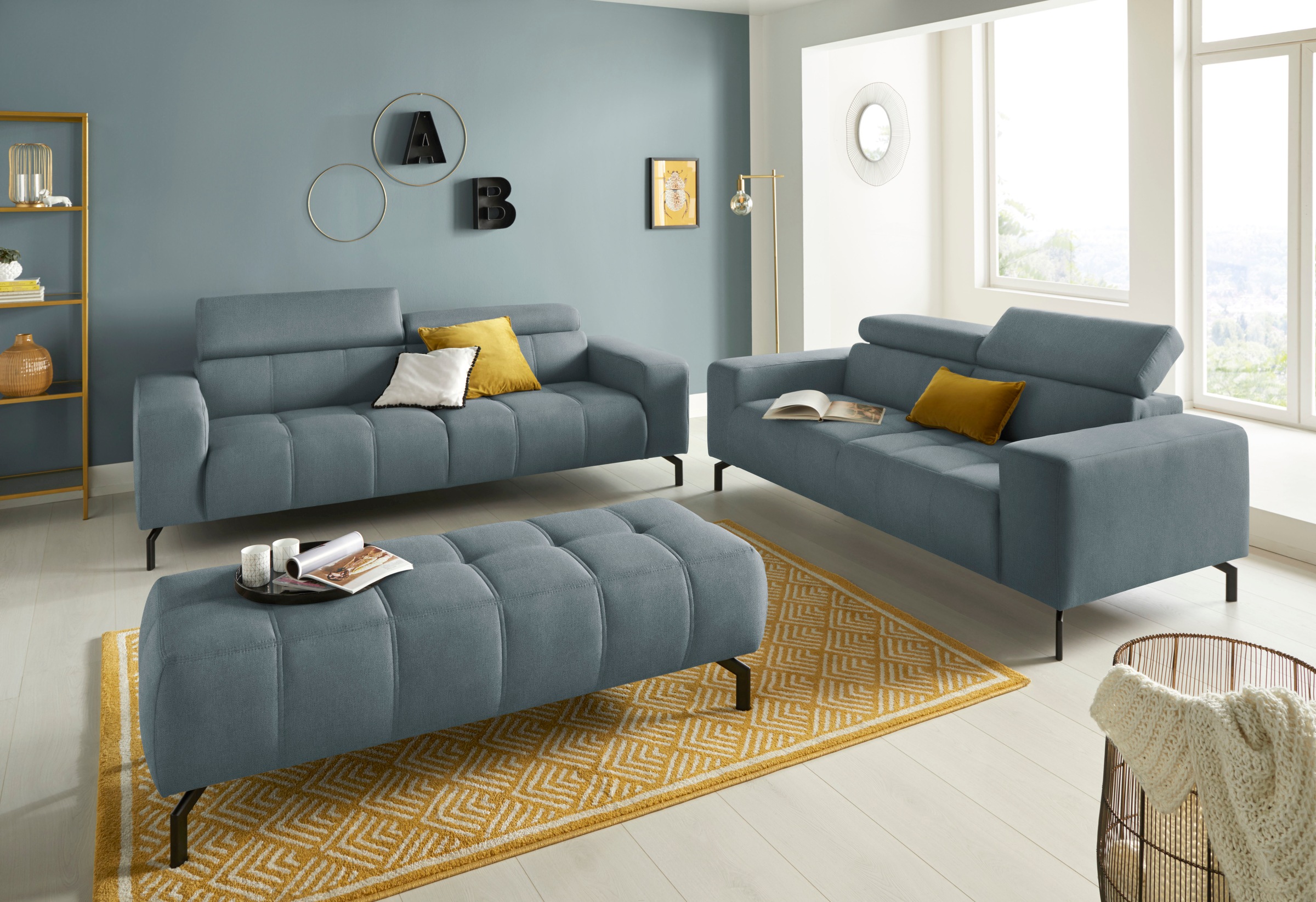 DOMO collection Polsterhocker »Cunelli«, passend zur "Cunelli"-Serie