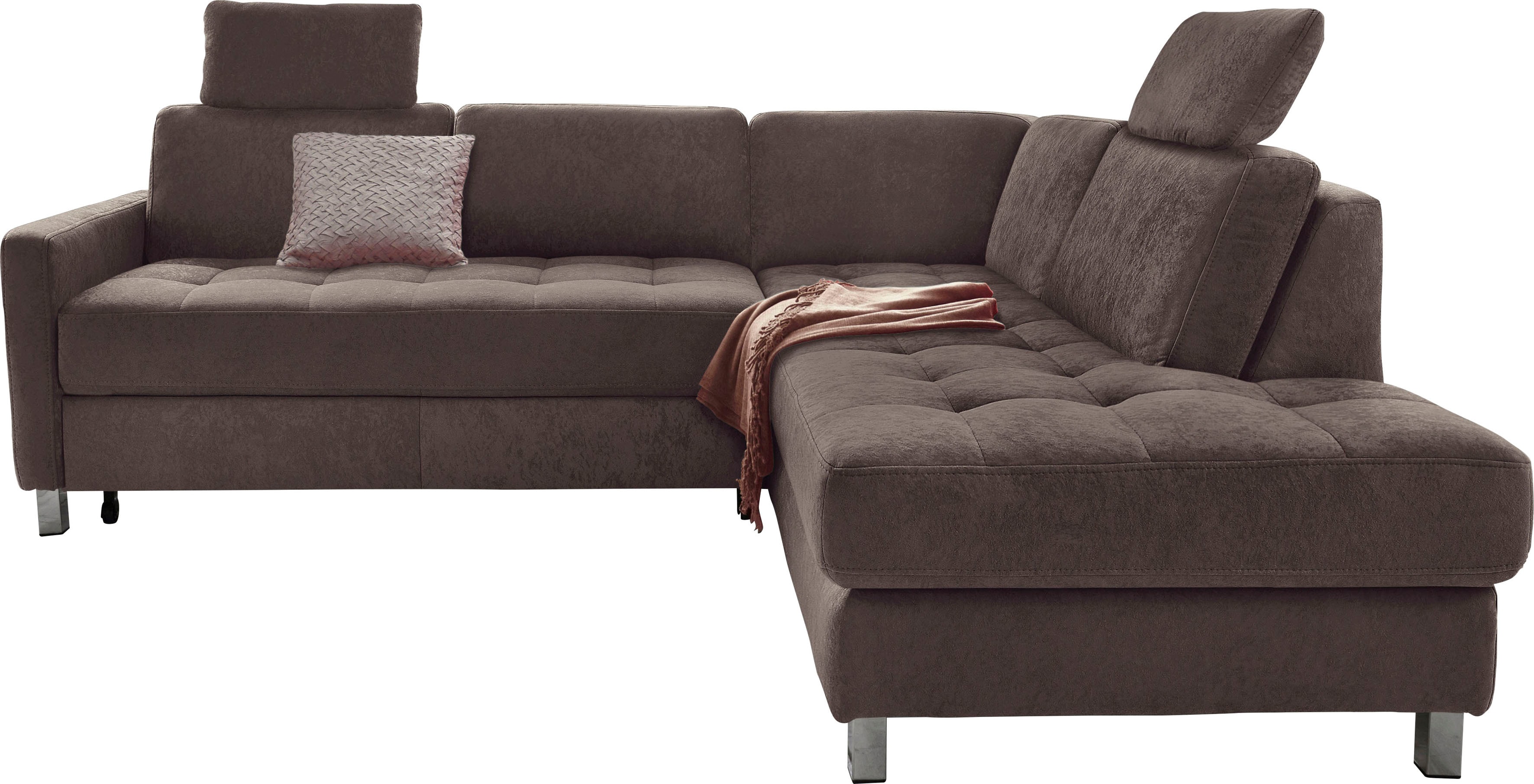 sit&more Ecksofa "Pablo L-Form" wahlweise mit Schlaffunktion