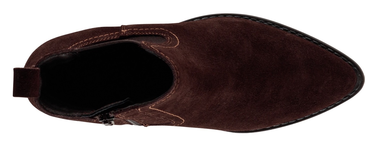 Tamaris Chelseaboots  , Blockabsatz, Cowboy Stiefelette, Westernstiefelette mit Gummizug