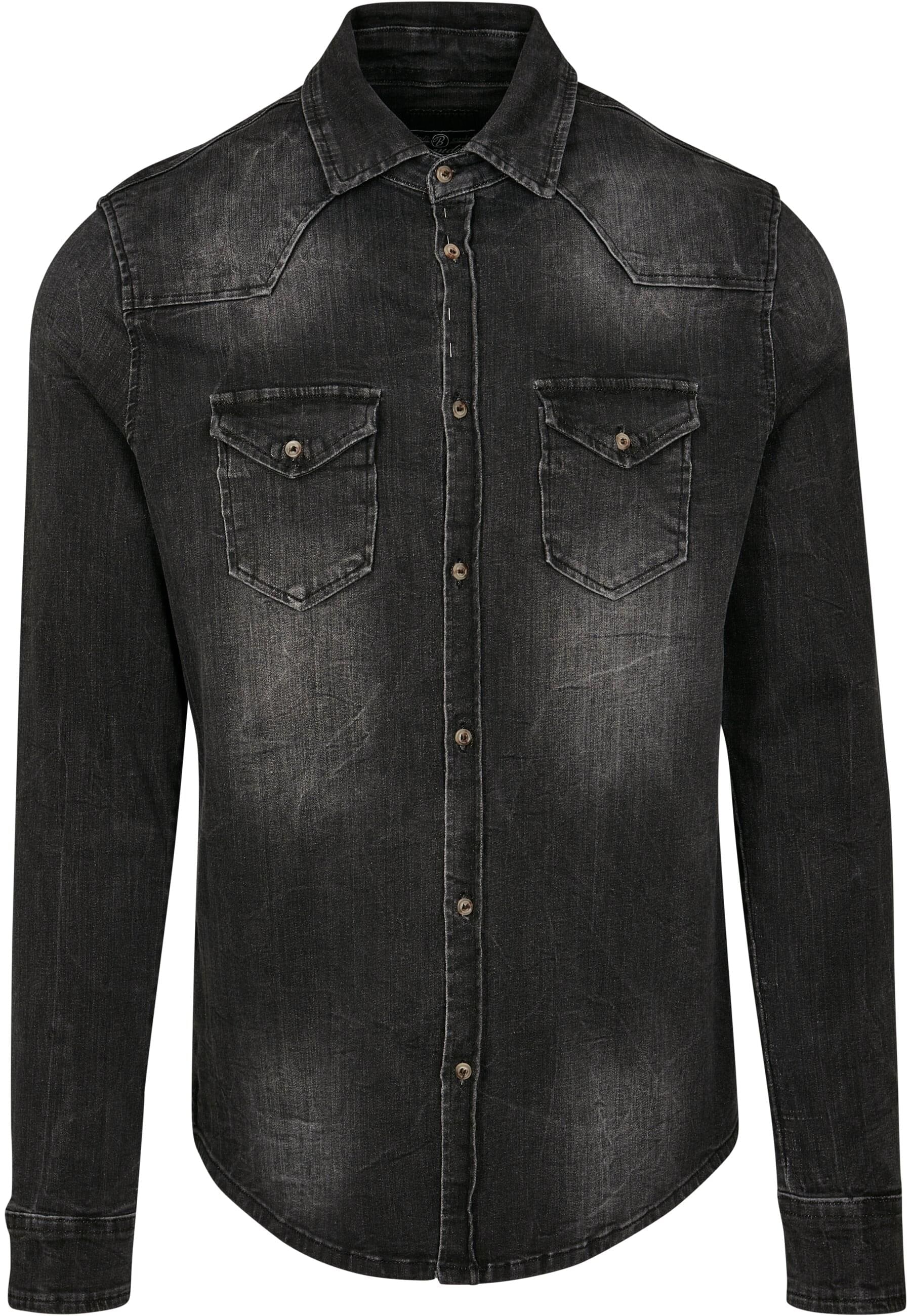Brandit Langarmhemd "Brandit Herren Riley Denim Shirt", 1 Stk. günstig online kaufen