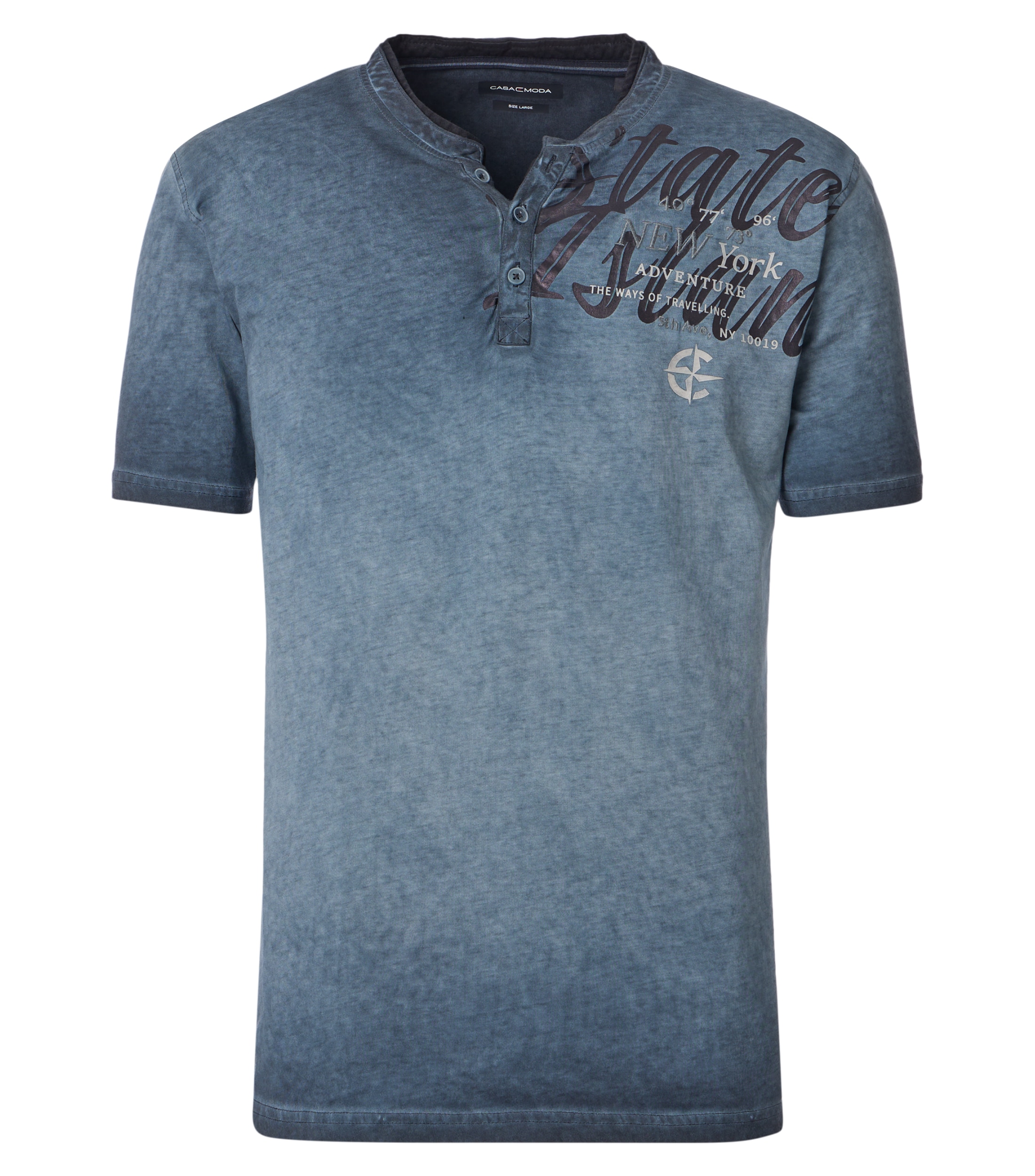 CASAMODA Henleyshirt "CASAMODA Henley uni" günstig online kaufen