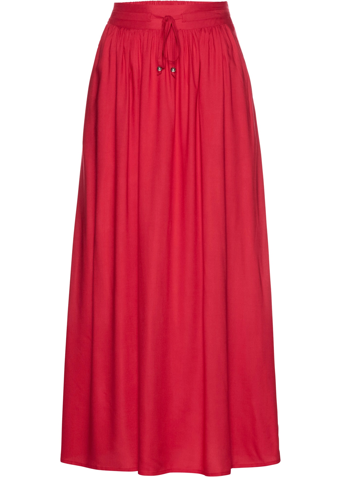 bonprix Maxirock aus Viskose, Maxilänge, lockere Passform, bedrucktes Design