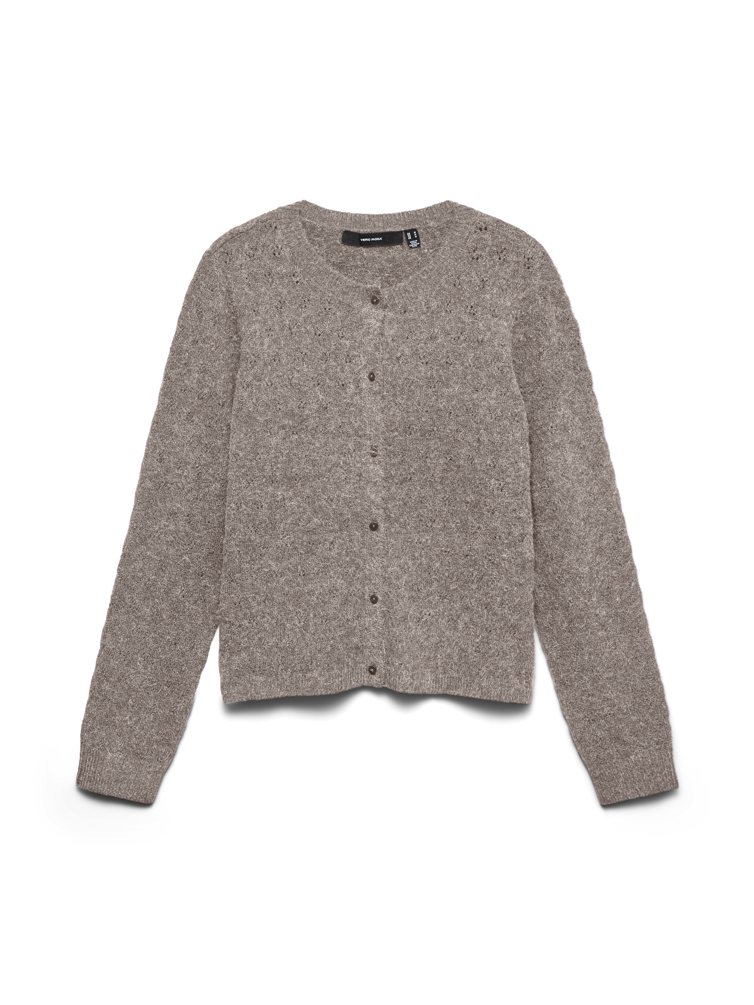 Vero Moda Strickjacke »VMDOFFY STITCH LS O-NECK CARDIGAN NOOS« Materialmix, regular fit