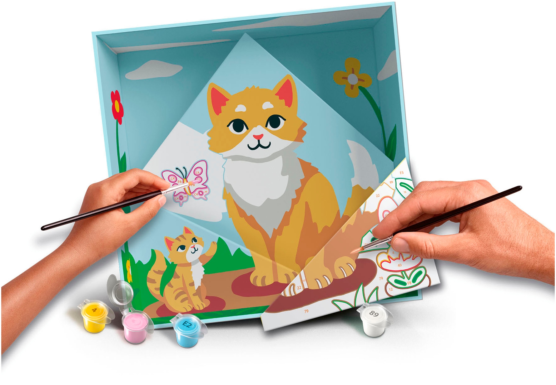 Ravensburger Malen nach Zahlen »CreArt, Do it together, Katze«, Made in Europe