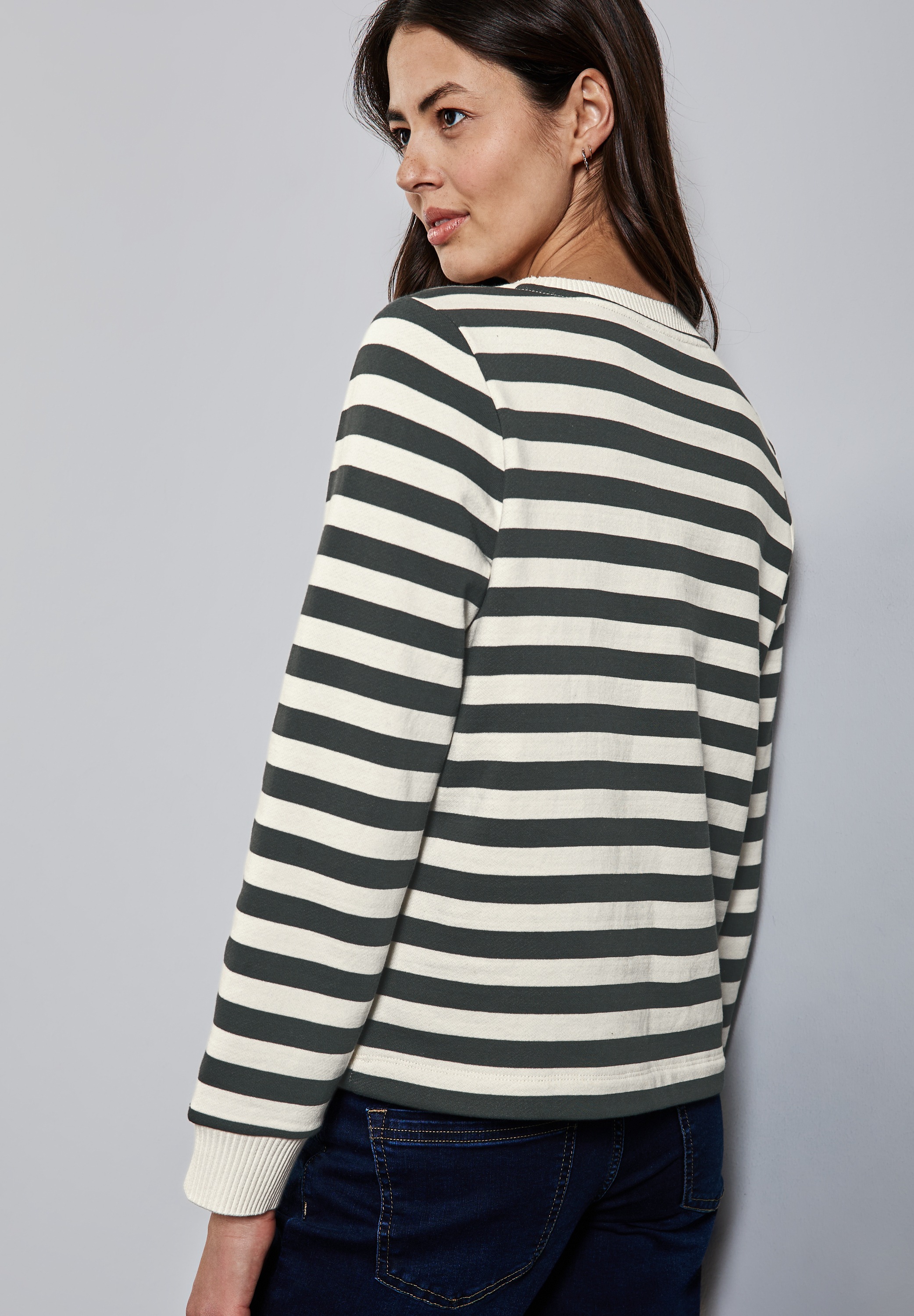 STREET ONE Sweater, im Streifen-Look