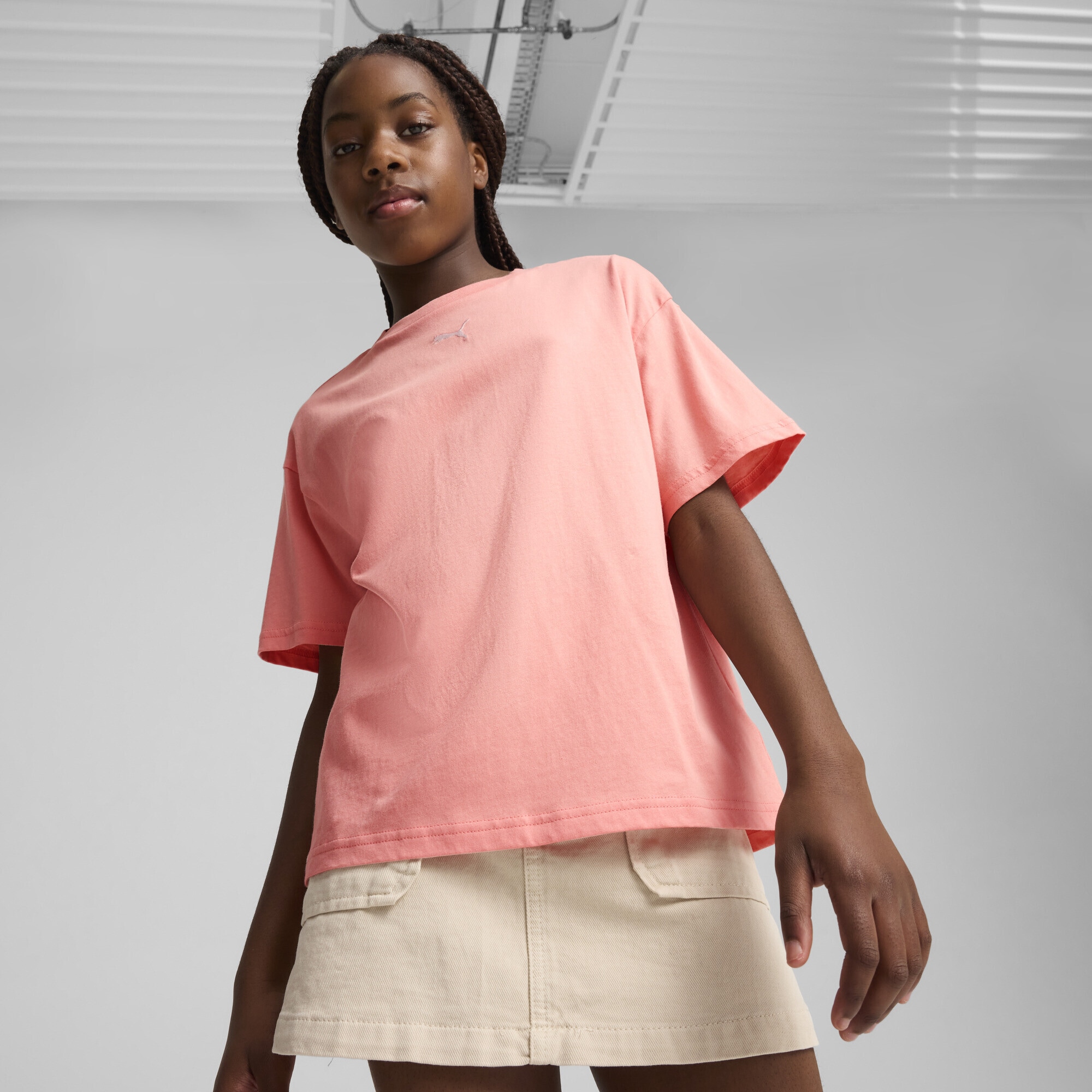 PUMA T-Shirt »Essentials Boxy T-Shirt Mädchen«