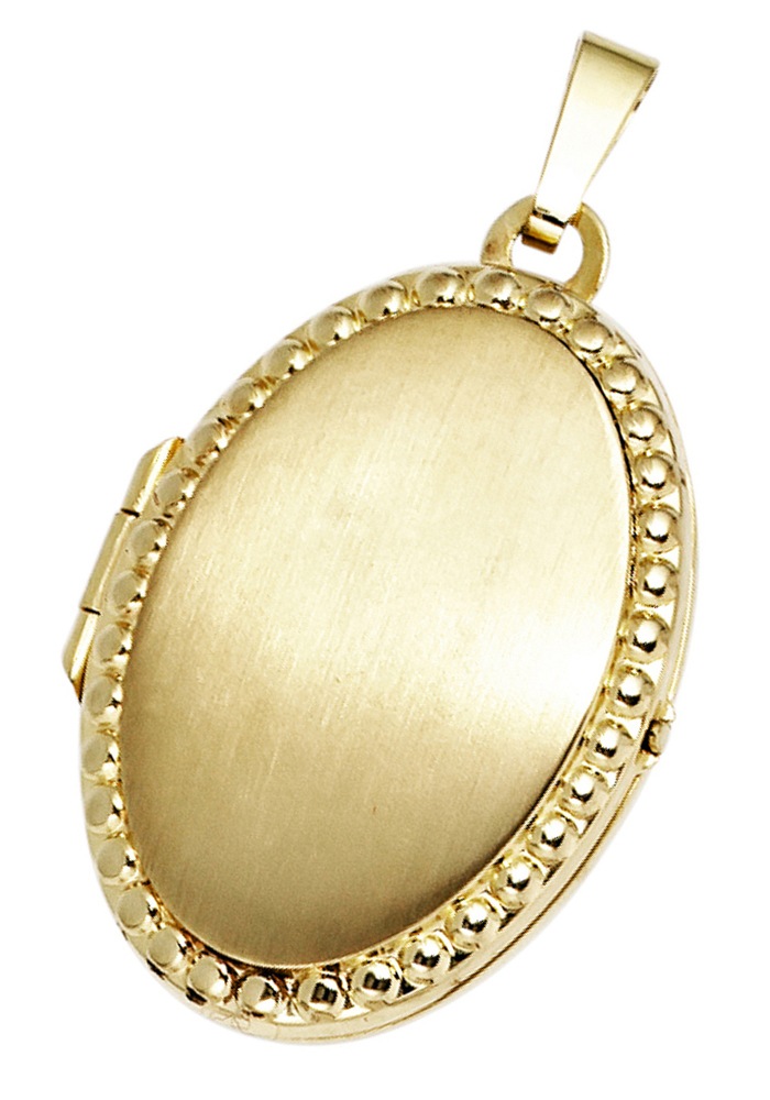 JOBO Medallionanhänger »Anhänger Medaillon oval«, 333 Gold
