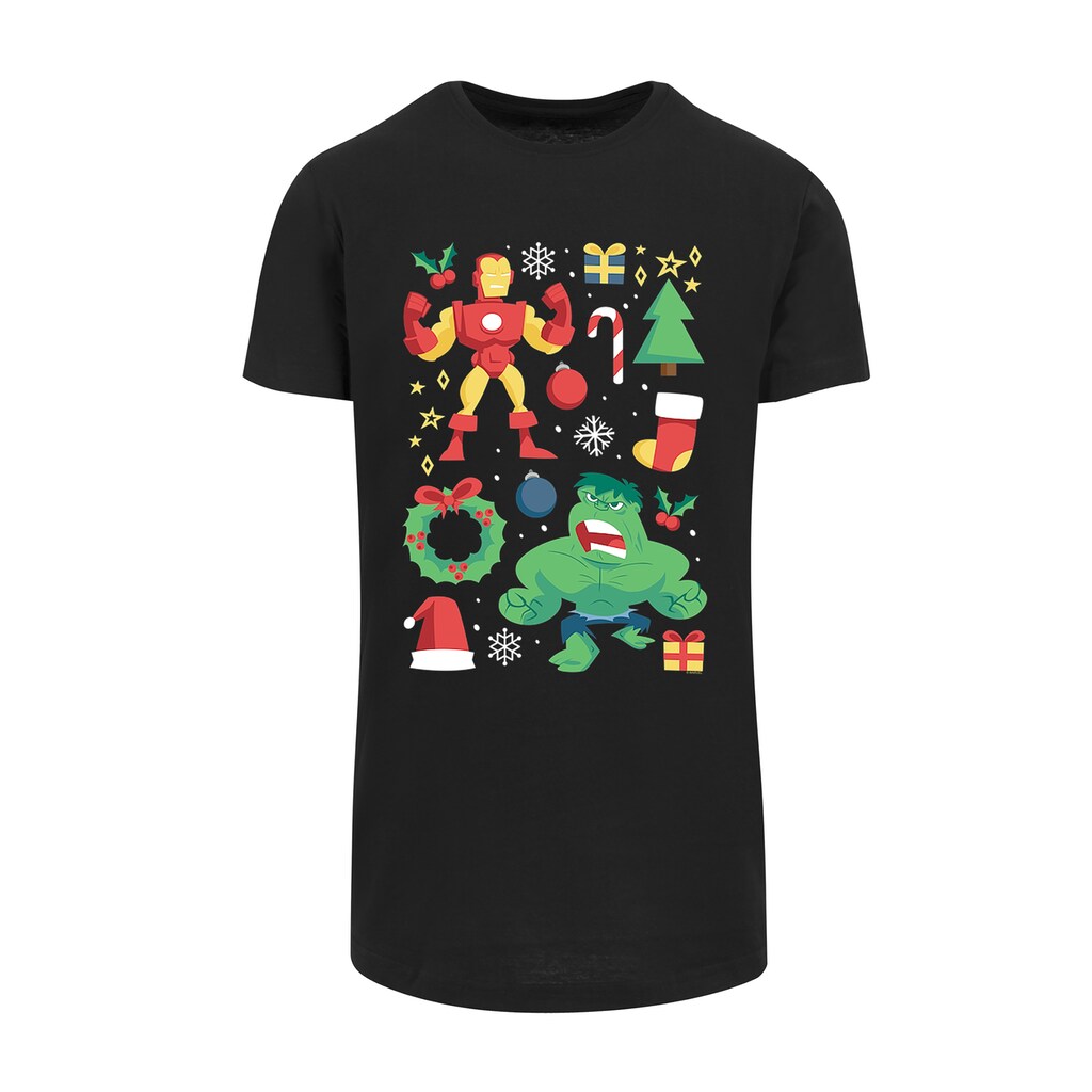 F4NT4STIC T-Shirt »Marvel Universe Iron Man And Hulk Weihnachten«