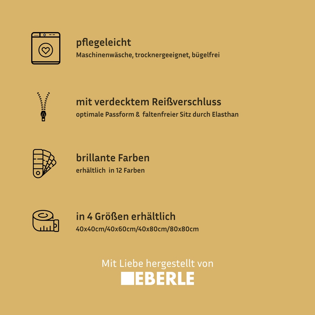 bellana Kissenbezug »Mako-Jersey-Exclusiv« aus reiner Baumwolle