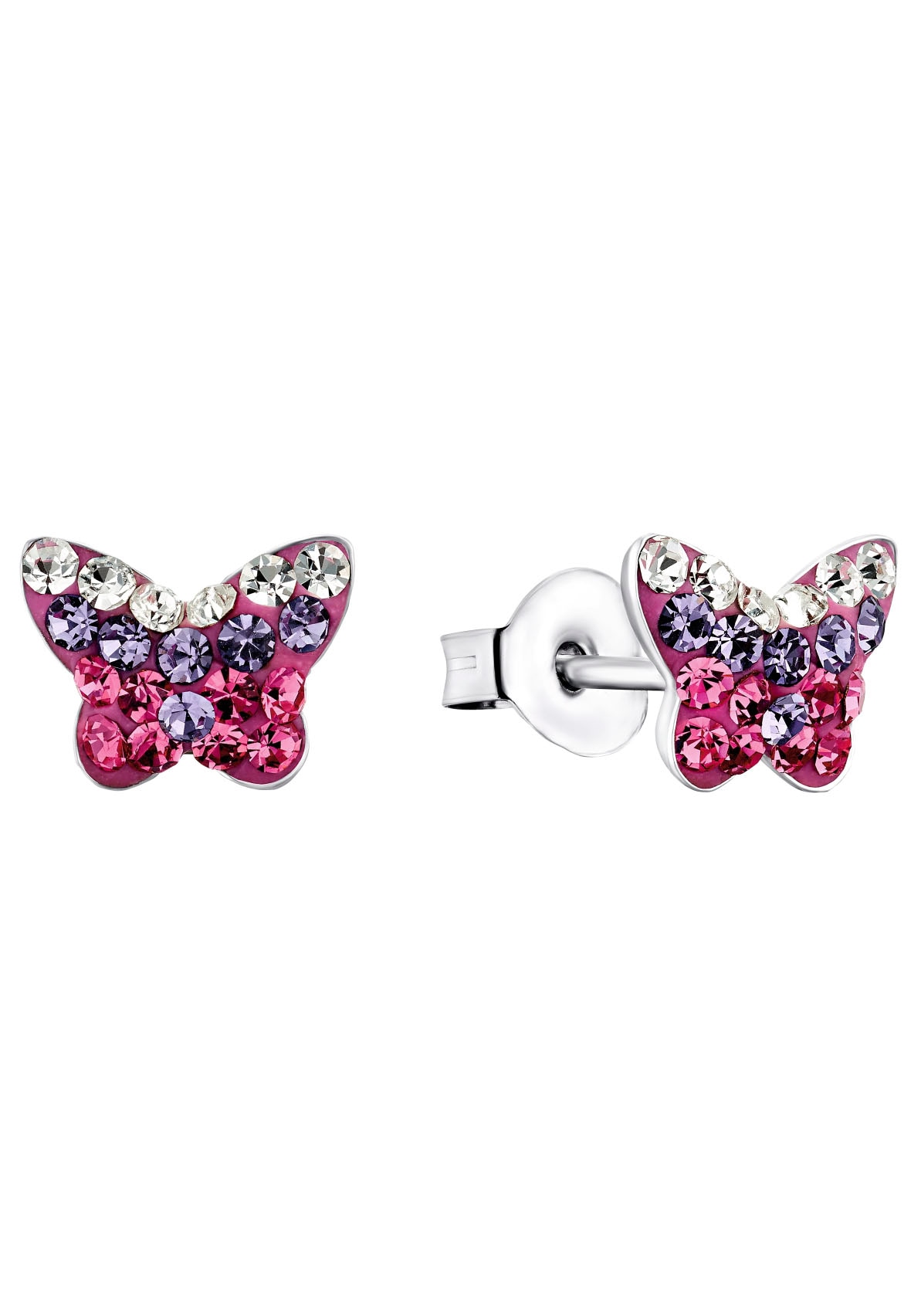 Amor Paar Ohrstecker »Schmetterling, 2036780, 9540709«, mit Glasstein