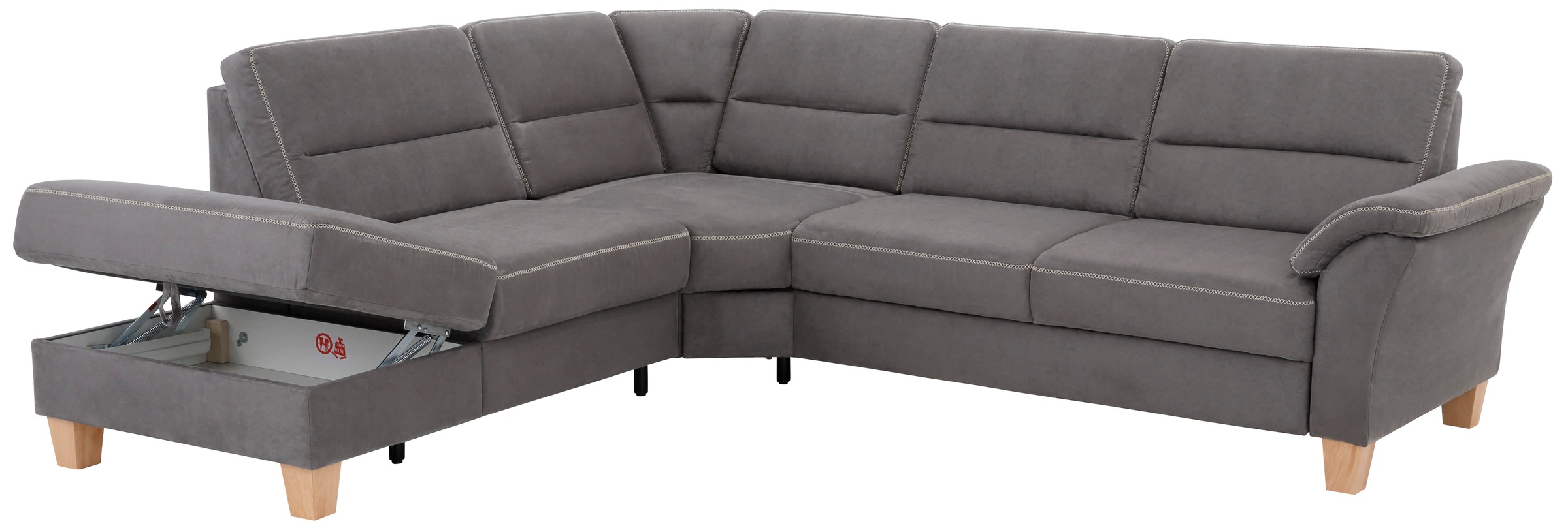 Home affaire Ecksofa »Soleo L-Form«, komfortabel durch Trapezecke mit Relaxfunktion, auch mit Bettfunktion