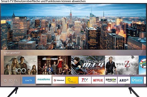 Samsung LED-Fernseher »GU55AU7199U«, 138 cm/55 Zoll, 4K Ultra HD, Smart-TV, HDR,Crystal Prozessor 4K,Q-Symphony,Contrast Enhancer