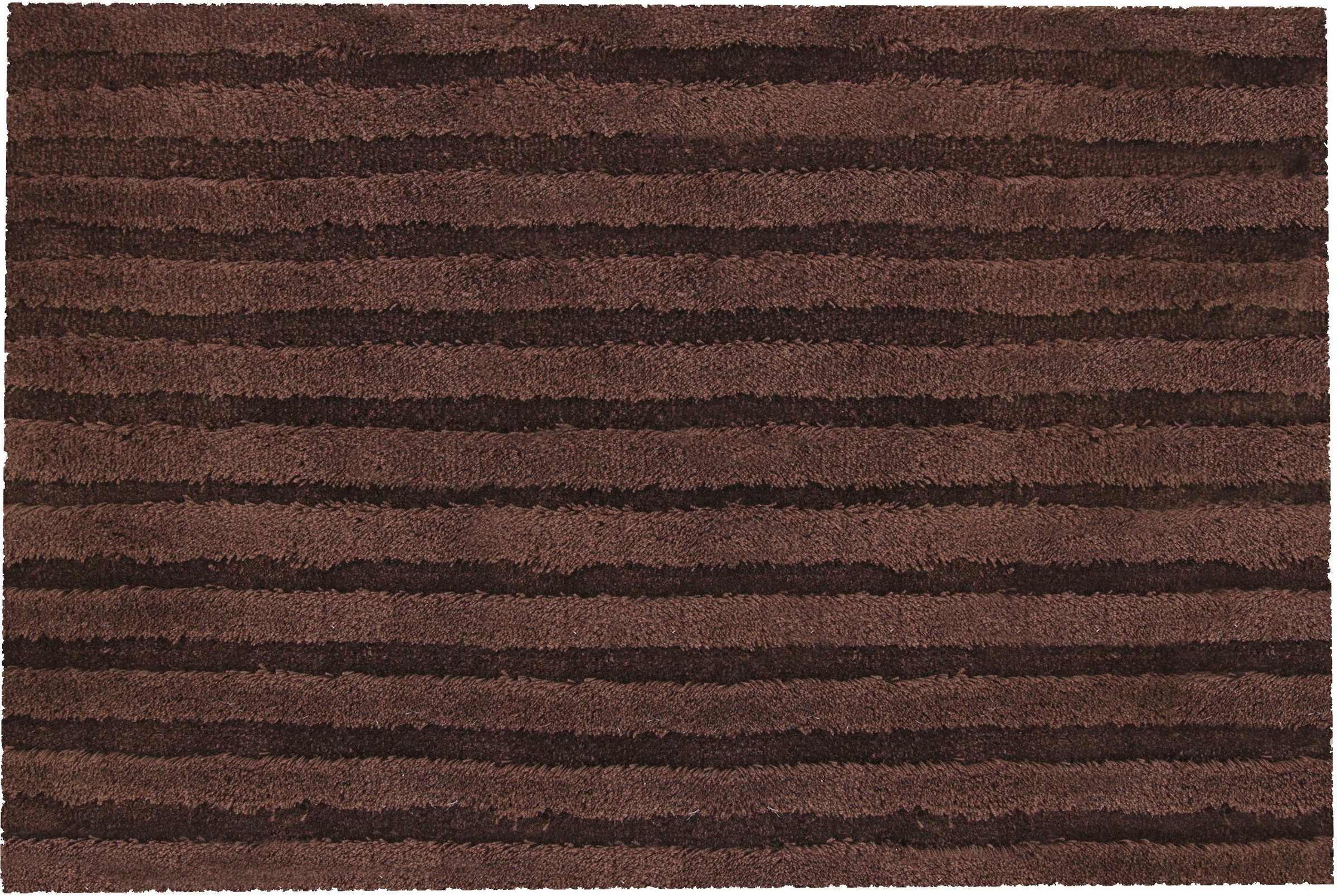 Thumbnail - Kleine Wolke Badematte "Cord" Höhe 25 mm rutschhemmend beschichtet fußbodenheizungsgeeignet Badteppich, Streifen Design,...