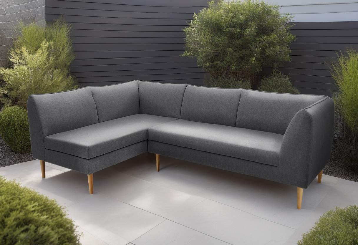 DOMO collection Ecksofa "Filho, individuell erweiterbar, Breite 241cm, outdoor geeignet" L-Form für Terrasse, Garten und Balkon, speziell für Outdoor