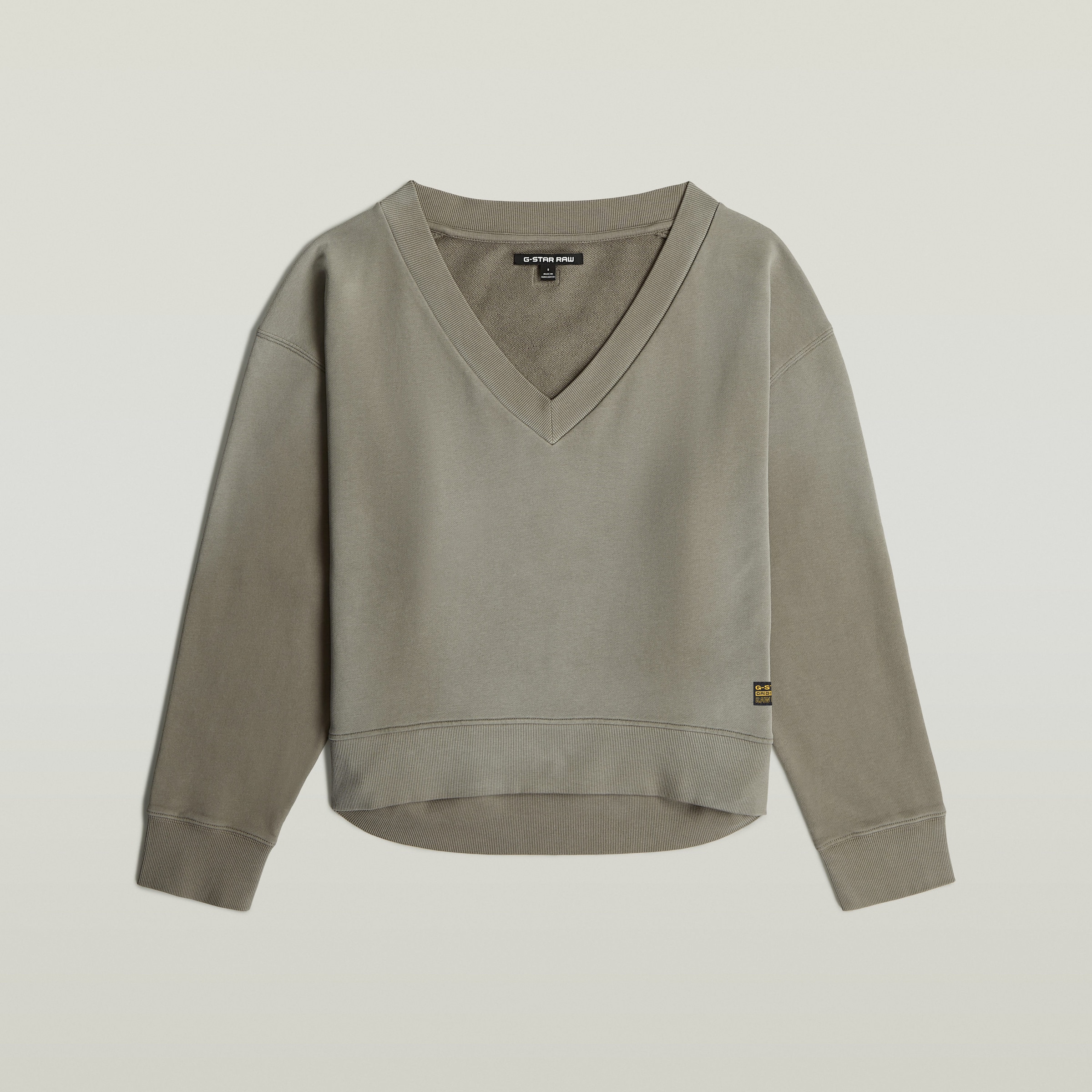G-STAR Sweatshirt »Sun faded V-Neck Loose Wmn«, mit V-Ausschnitt
