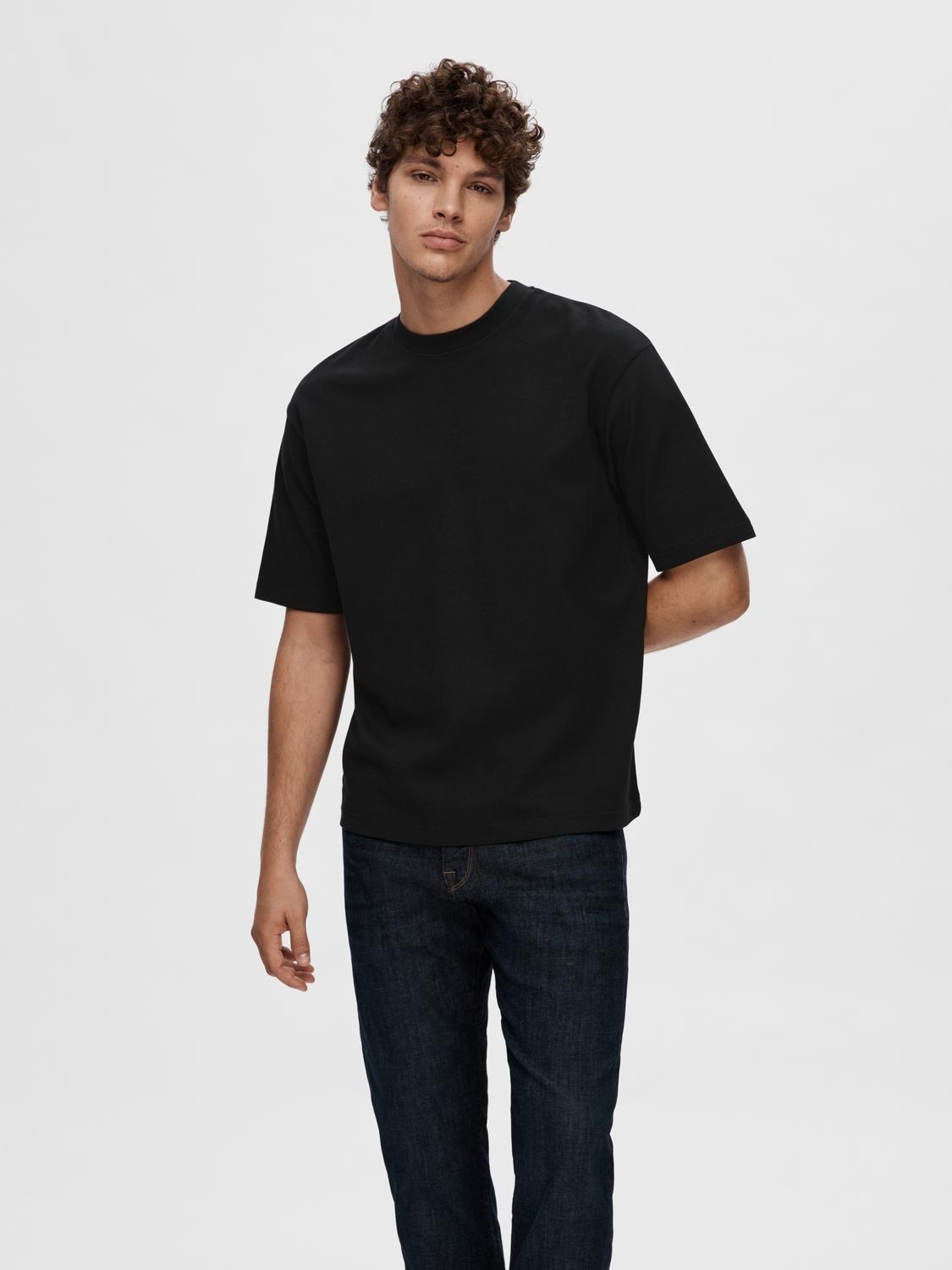 SELECTED HOMME T-Shirt "SLHLOOSEOSCAR SS O-NECK TEE NOOS" günstig online kaufen