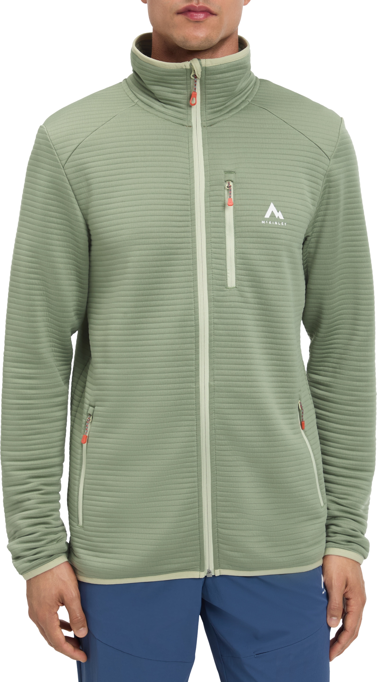 McKINLEY Fleecejacke "HE.-UNTERJACKE AAMI M" mit Reißverschluss-Brusttasche, mit seitlichen Reißverschlusstaschen