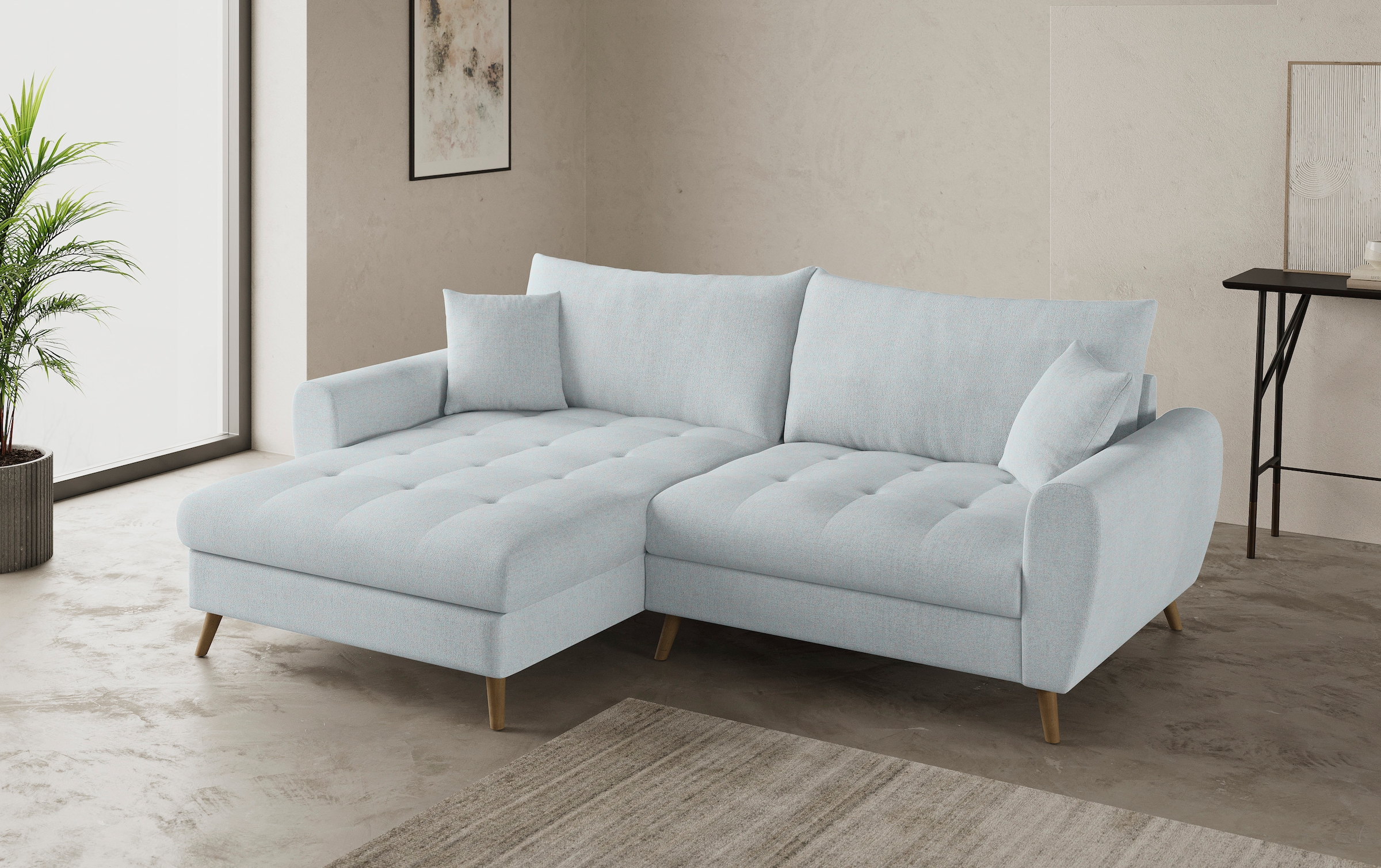 Home affaire Ecksofa "Blackburn II, L-Form", Mit Kaltschaumpolsterung bis 1 günstig online kaufen