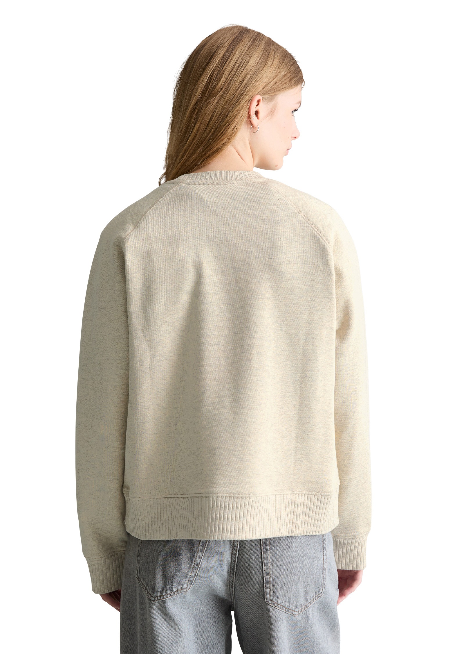 Marc O'Polo DENIM Sweatshirt »mit Rippstrick-Bündchen«
