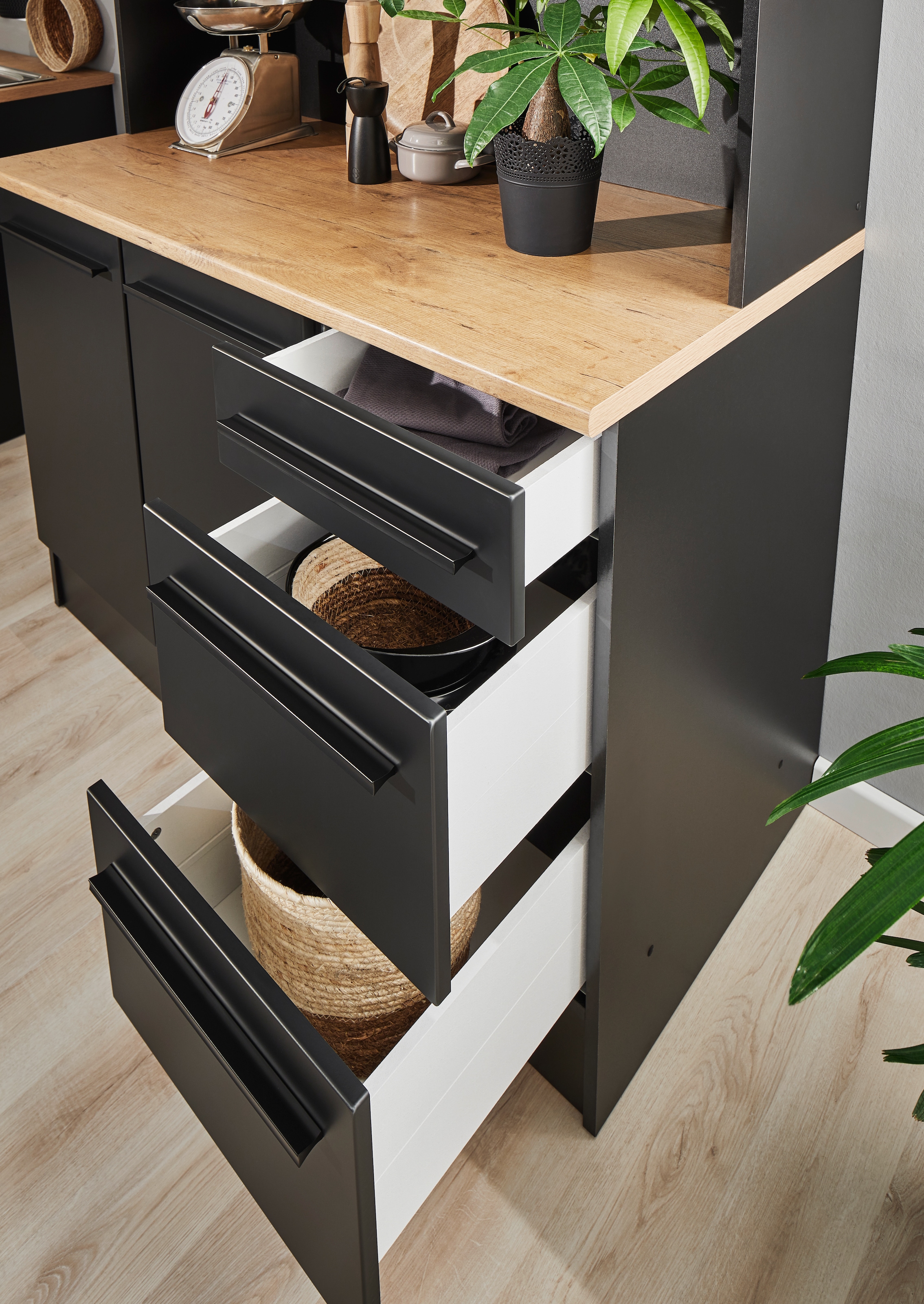 BASIC by Balculina Buffet »Jazz« 1 Stk. tlg. Breite 120cm, Türen, Schubkästen, offenes Fach
