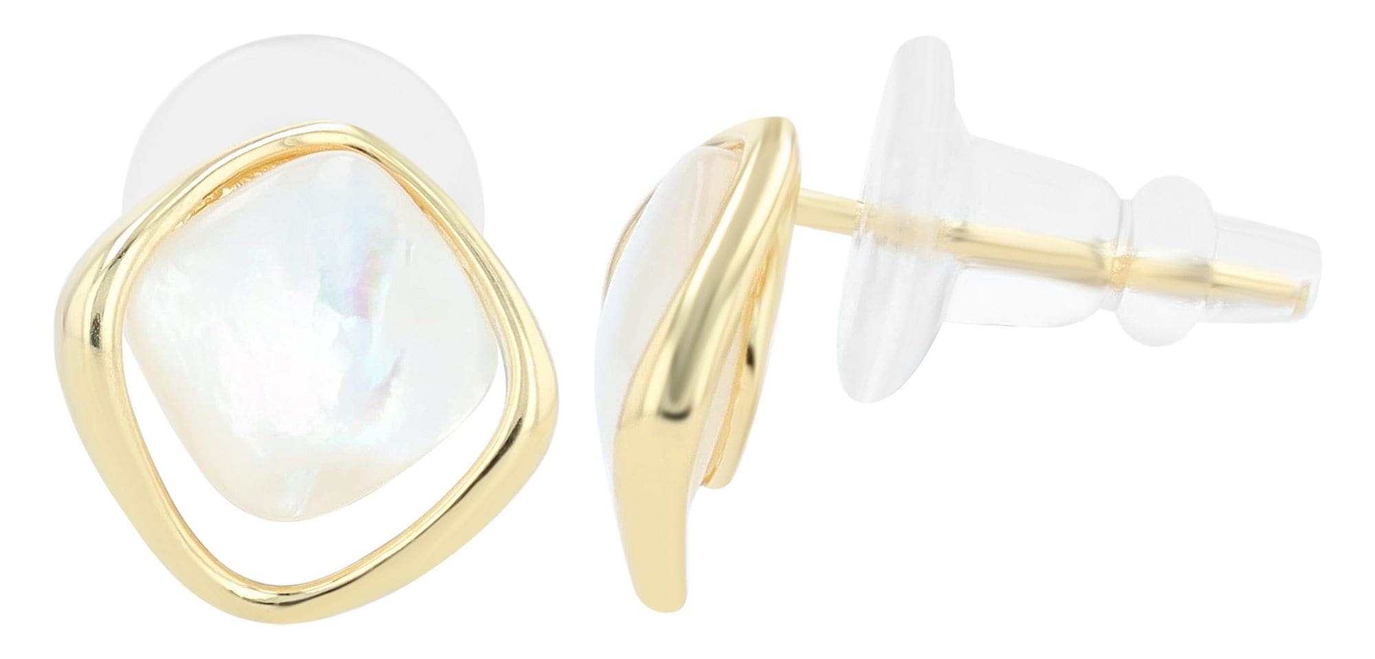 Adelia´s Paar Ohrhänger »Damen Ohrringe – Ohrstecker aus 925 Silber mit Perlmutt« Eine schöne Geschenkidee für jeden Anlass