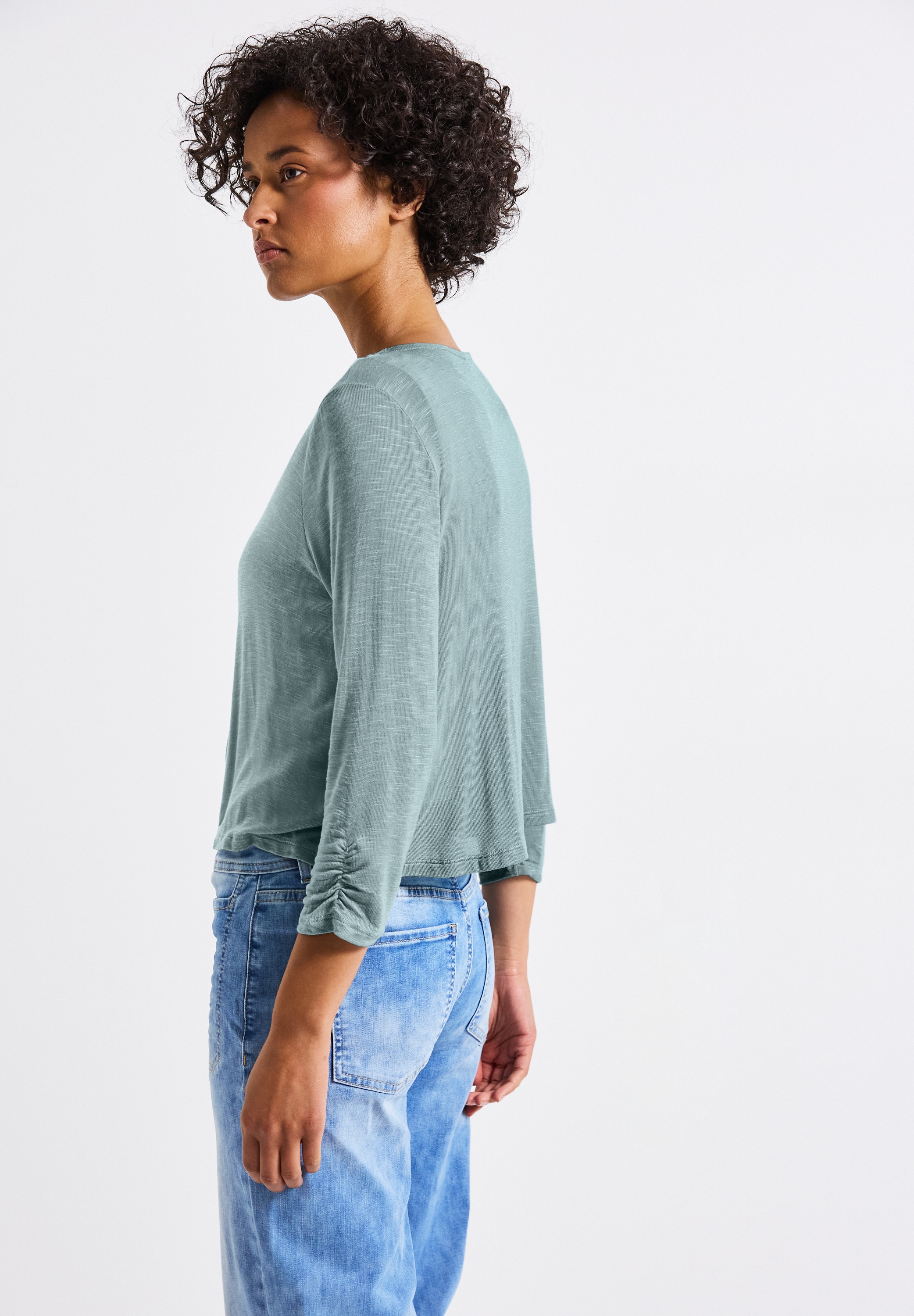 STREET ONE Shirtjacke »Style Suse«, mit 3/4-Ärmel