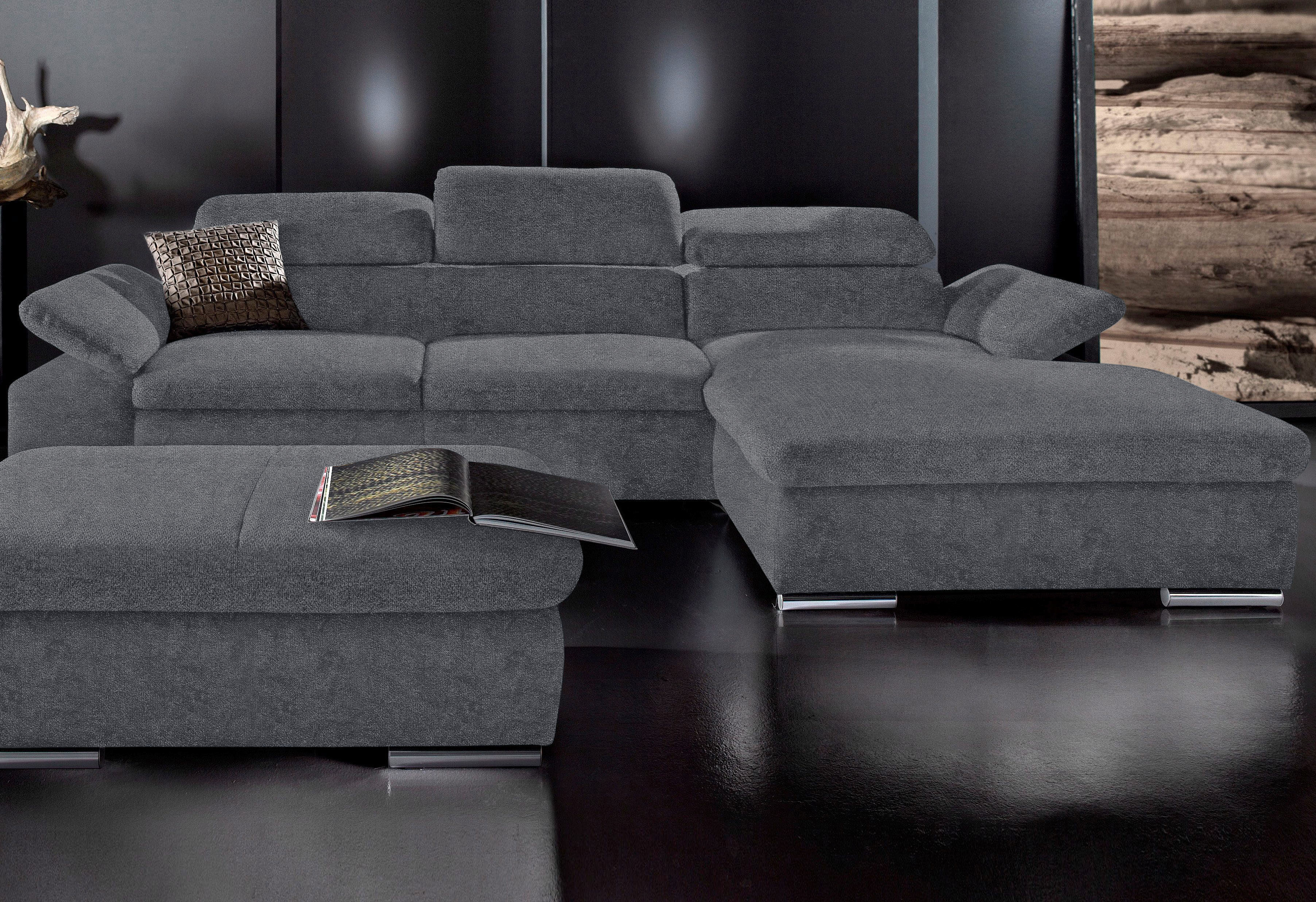 sit&more Ecksofa "Alcudia L-Form" wahlweise mit Schlaffunktion