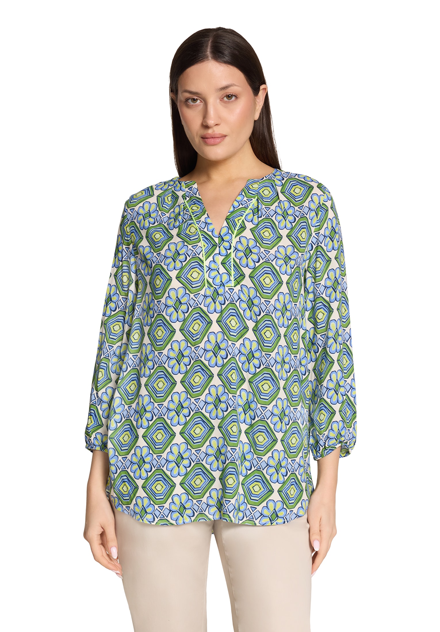 Cartoon Schlupfbluse "Damen mit Muster" günstig online kaufen