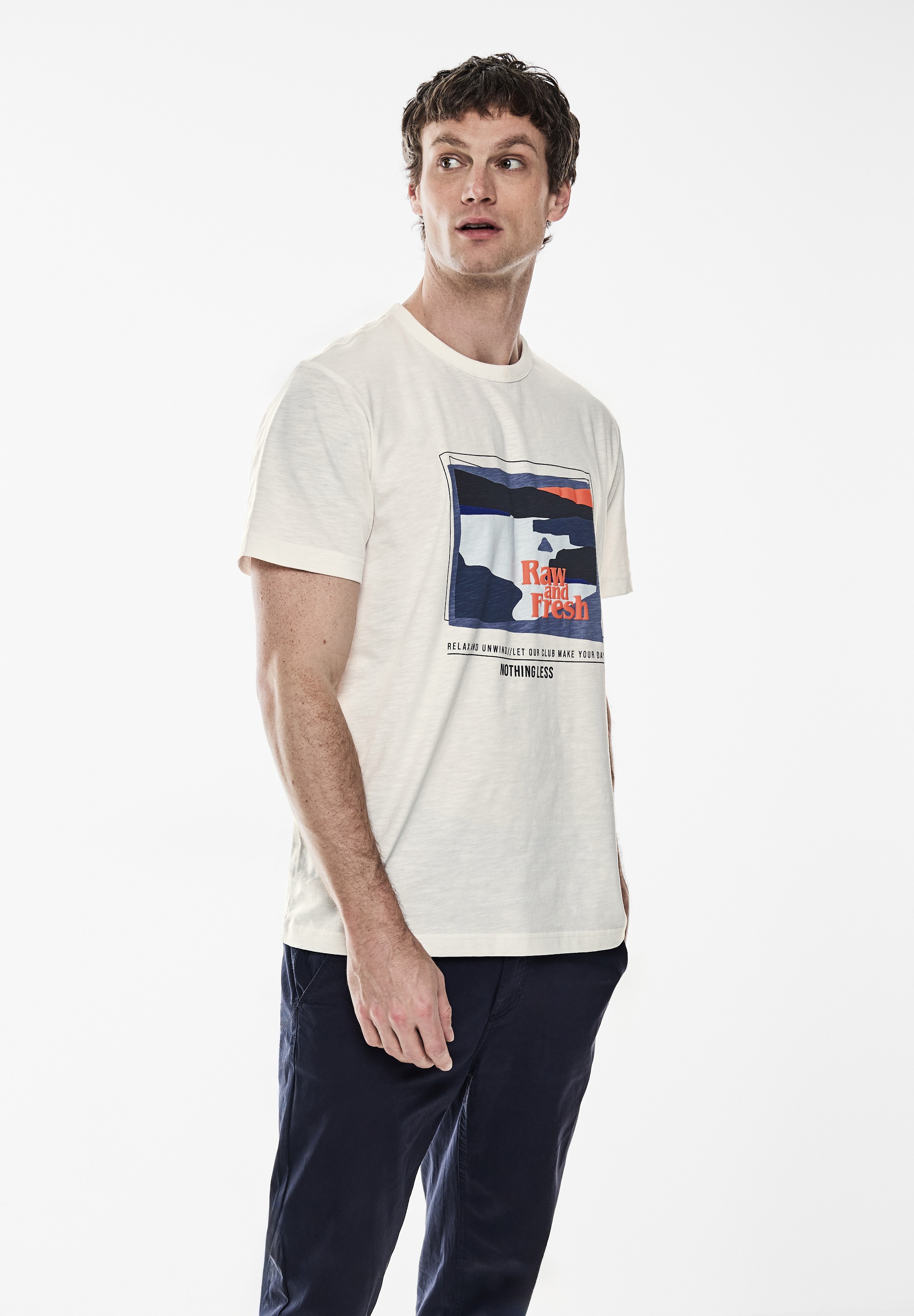 STREET ONE MEN T-Shirt, aus reiner Baumwolle