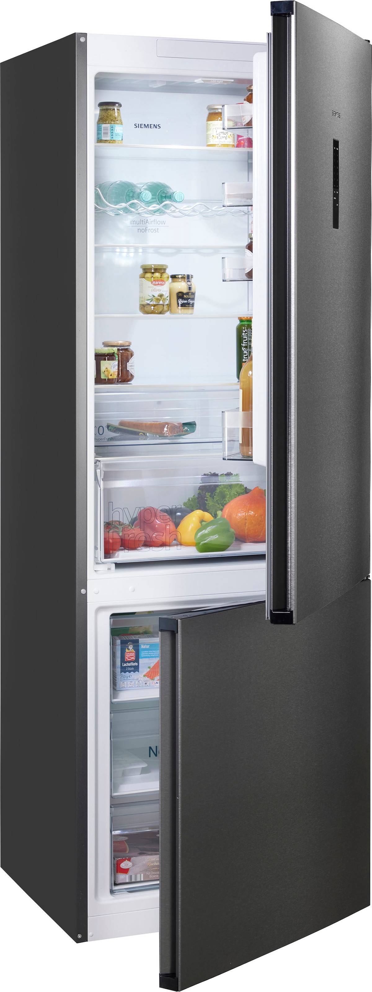 SIEMENS Kühl-/Gefrierkombination iQ300 "KG49NXXCF" 203 cm hoch 70 cm breit günstig online kaufen