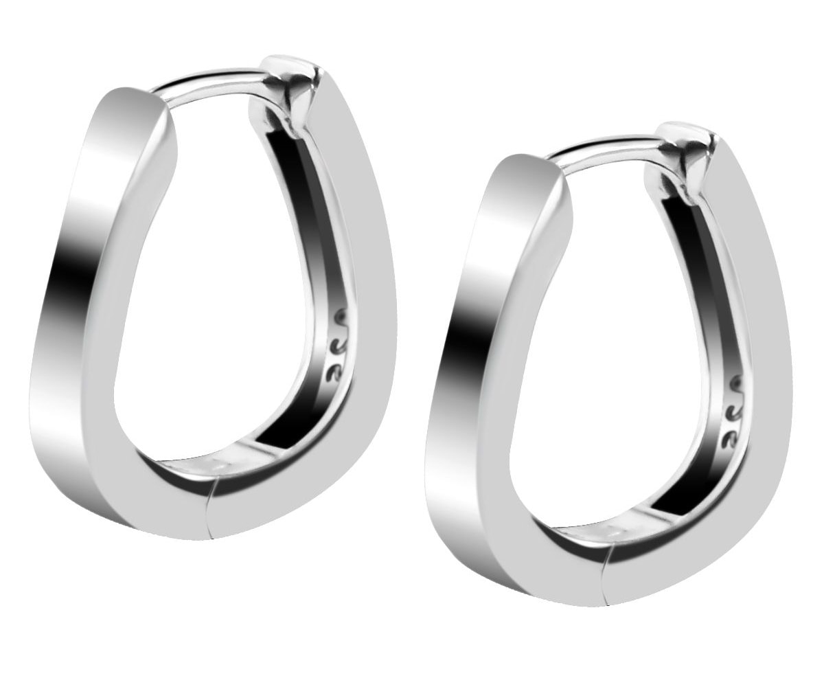 Adelia´s Klappcreolen »Damen Ohrringe – Klappcreole aus 925 Silber« Zum Verschenken an Menschen, die Ihnen am Herzen liegen