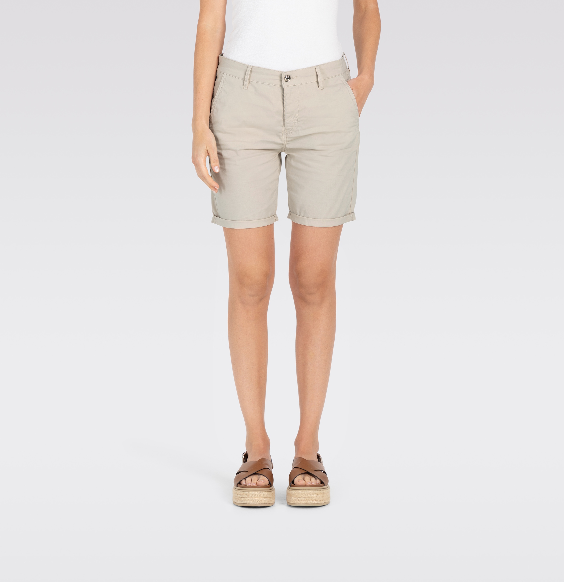 MAC Chinoshorts "Chino-Shorts", Krempelbare Shorts günstig online kaufen