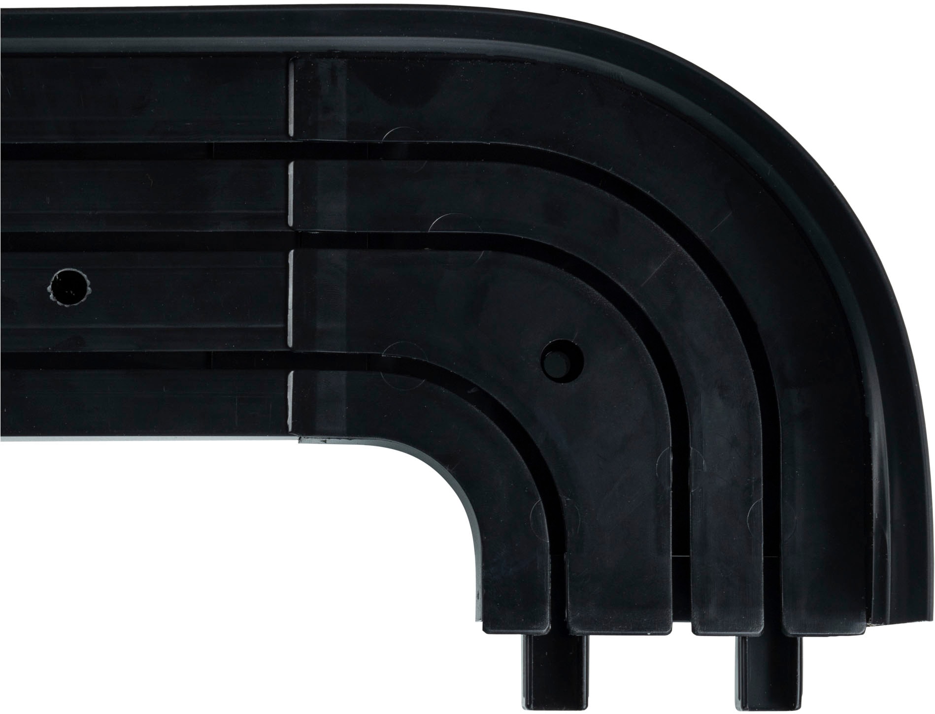 SN DECO GROUP Vorhangschiene »SH3« 3 läufig-läufig Fixmaß Set 3-läufig, inkl. Rundbögen, Blende 7,5 cm, vorgebohrt, Innenlauf