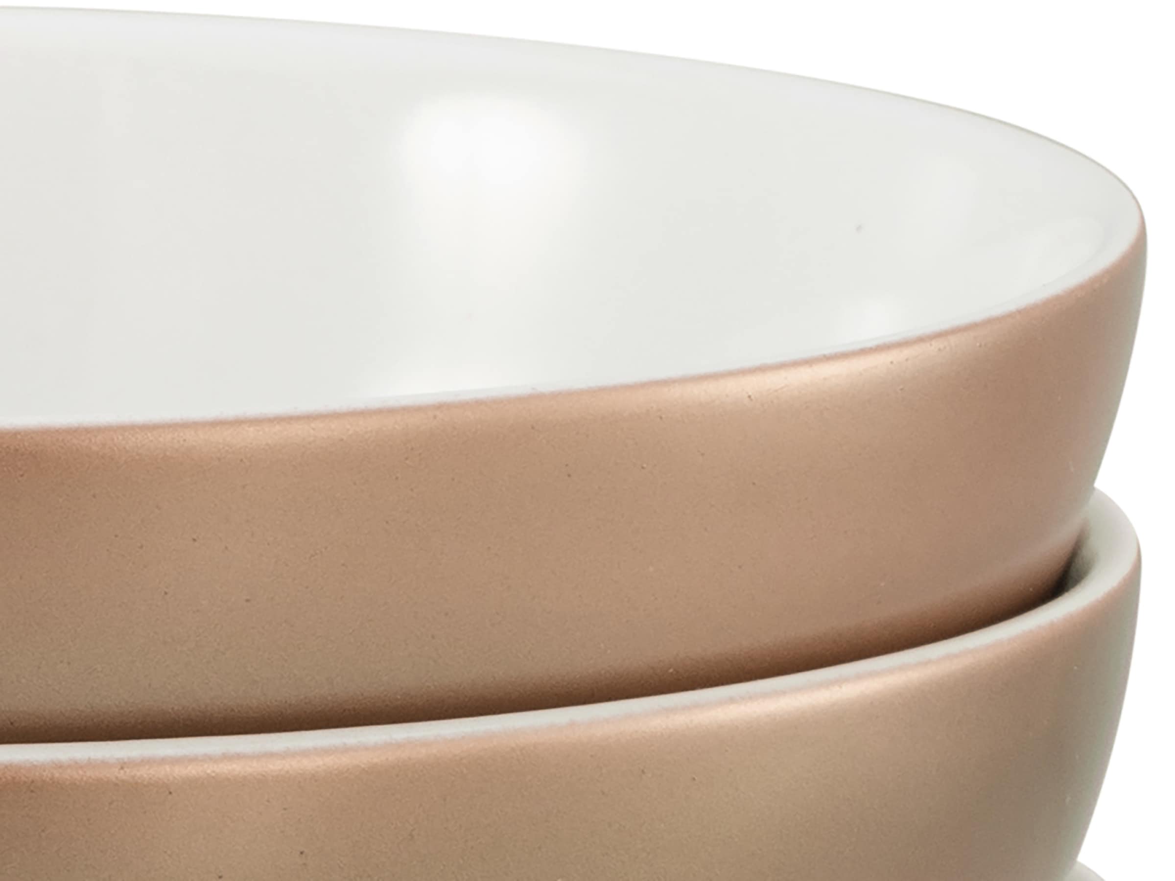 CreaTable Müslischale »Golden Days, Schale 6-tlg«, 6 tlg., aus Steinzeug, Goldfarbene Spezialglasur