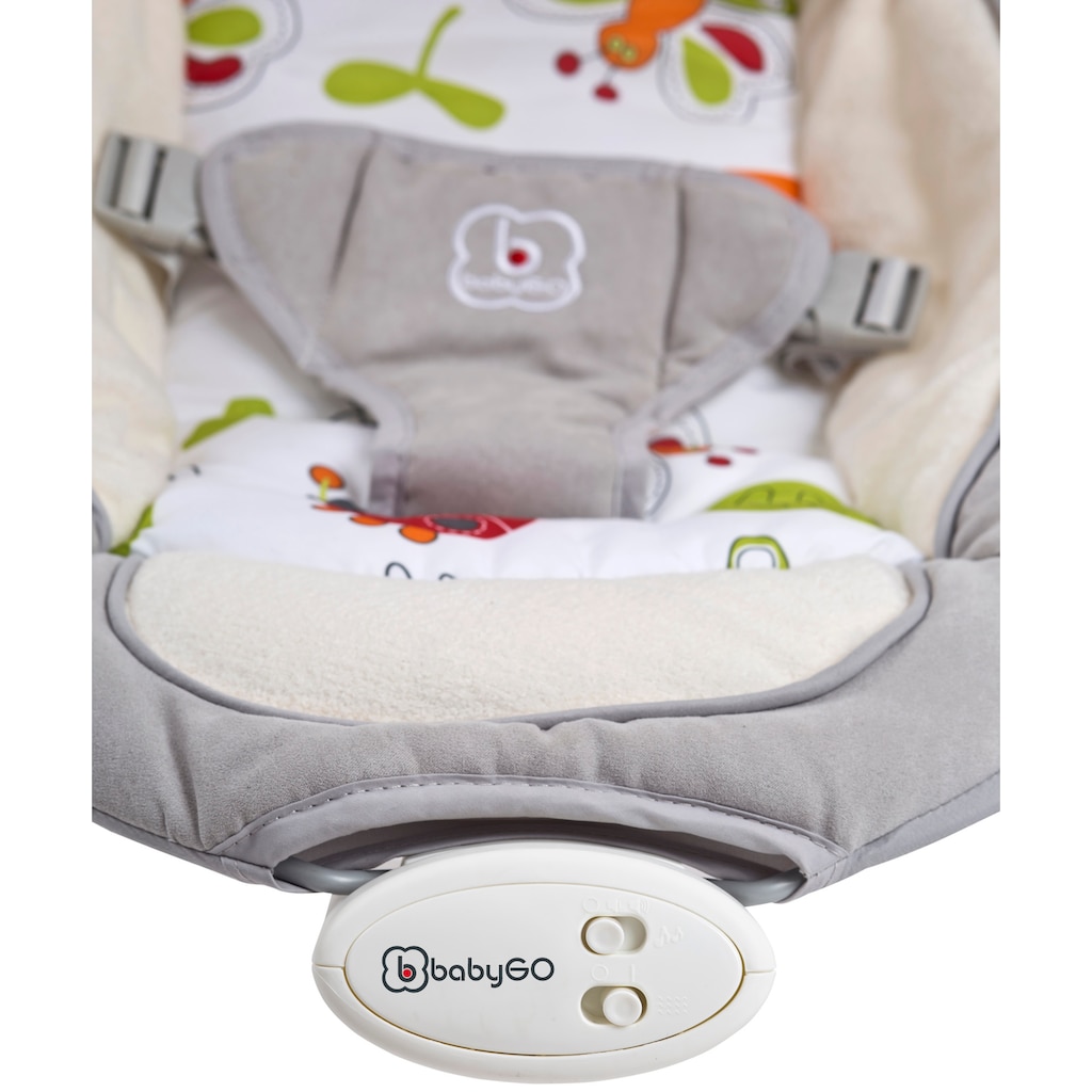 BabyGo Babywippe »Cozy, grey«, bis 9 kg