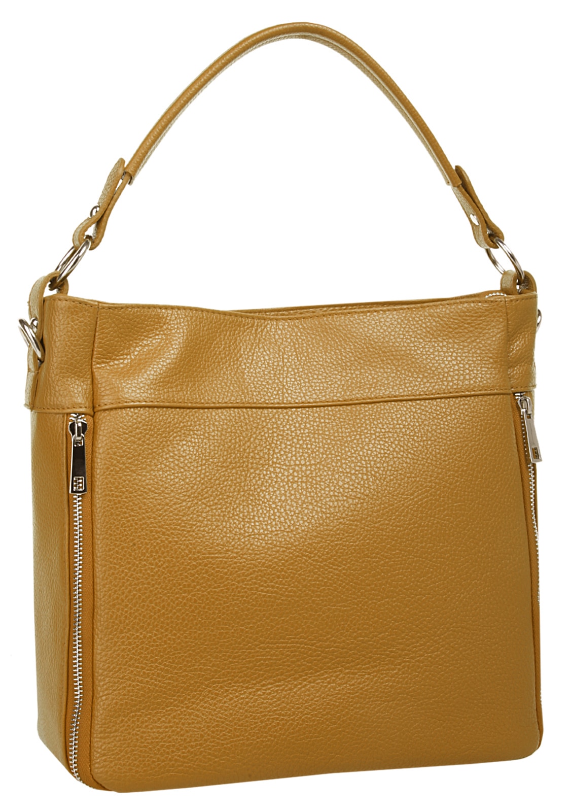 Cluty Henkeltasche, echt Leder, Made in Italy