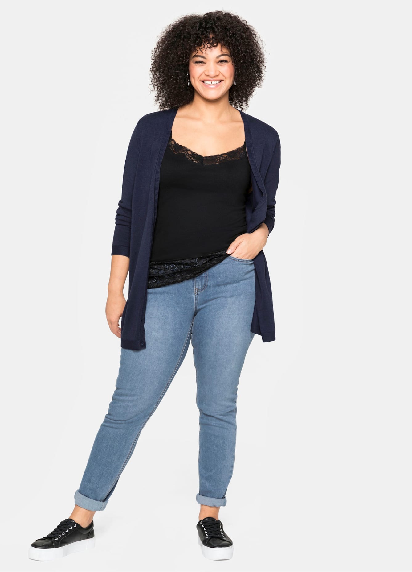 Sheego Stretch-Jeans 1 Stk. tlg. günstig online kaufen
