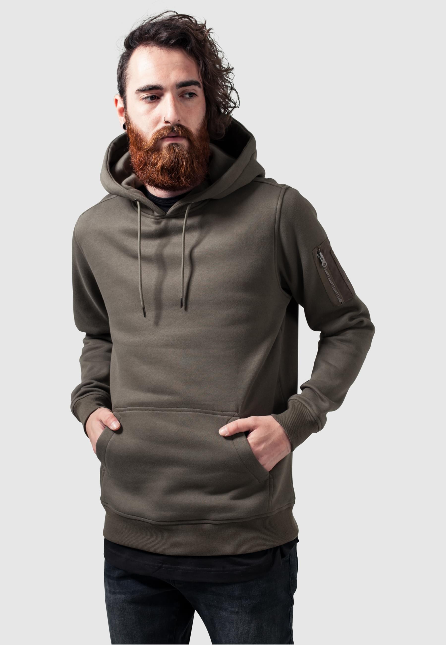 URBAN CLASSICS Sweatshirt »Urban Classics Herren Sweat Bomber Hoody«, (1 tlg.)