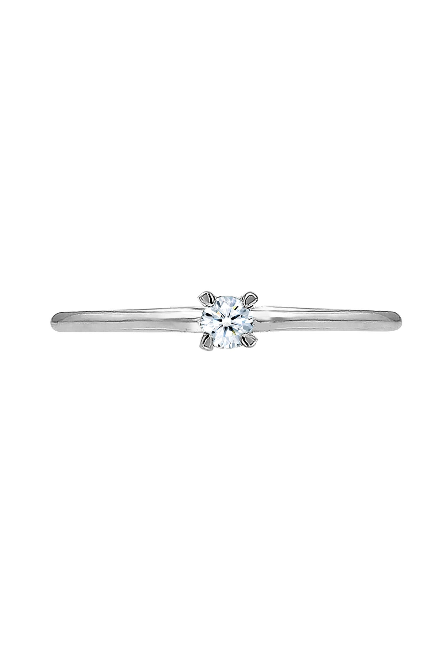 Elli DIAMONDS Verlobungsring »Solitär Verlobung Diamant (0.06 ct.) 585 Weißgold«