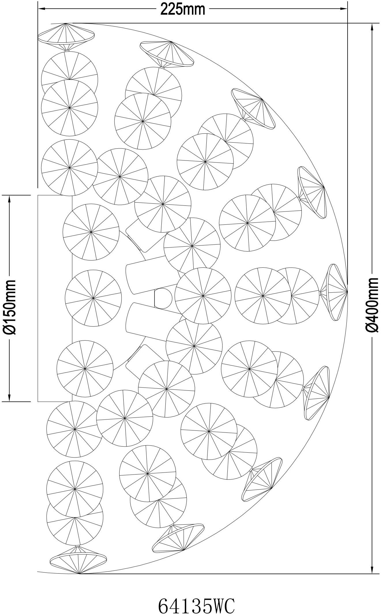 GLOBO LIGHTING Wandleuchte »KATRINA« G9 1 Stk. Warmweiß Wandlampe Wand Wohnzimmer Flur Wandbeleuchtung