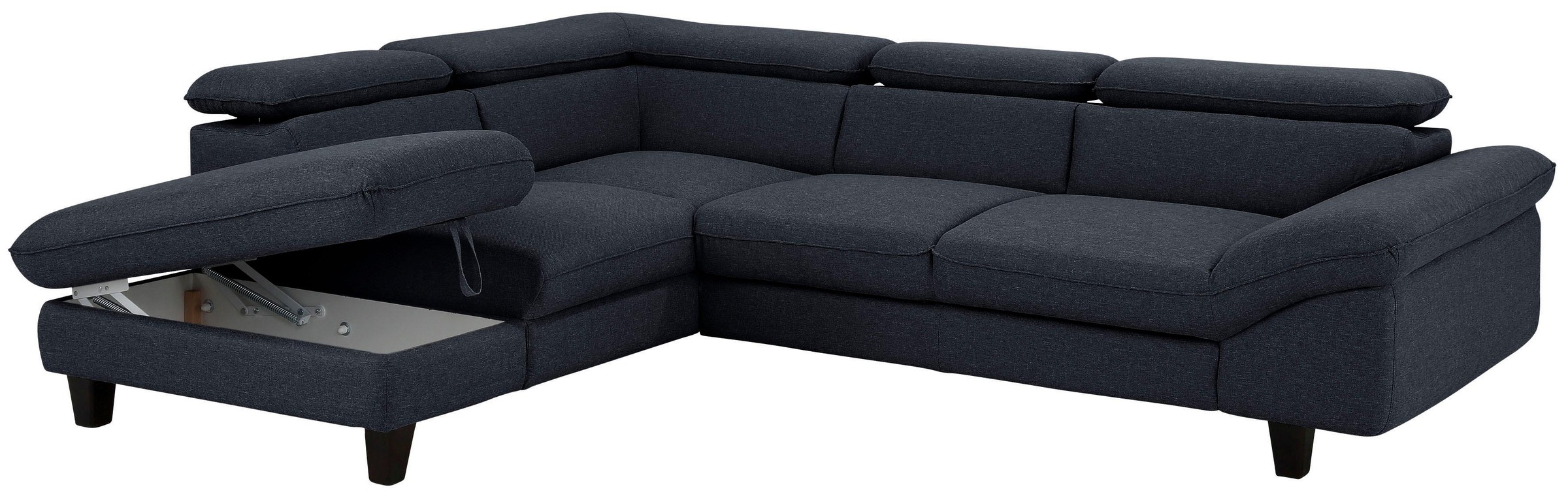 Home affaire Ecksofa »Pilot L-Form«, mit Kopfteilverstellung, wahlweise mit Bettfunktion & Bettkasten